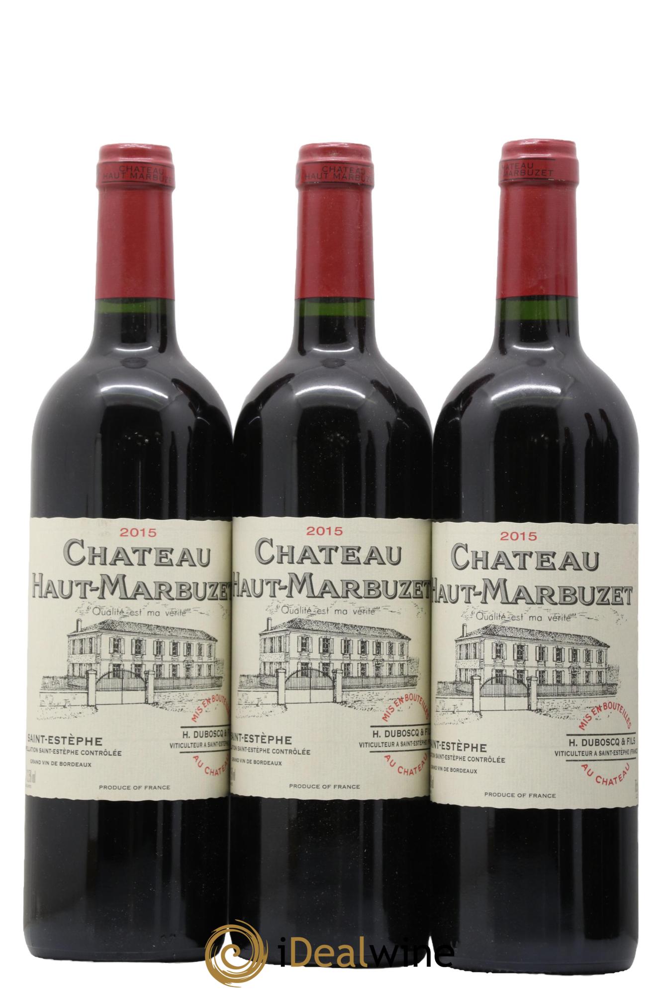 Château Haut Marbuzet 2015 - Lot de 6 bouteilles - 1