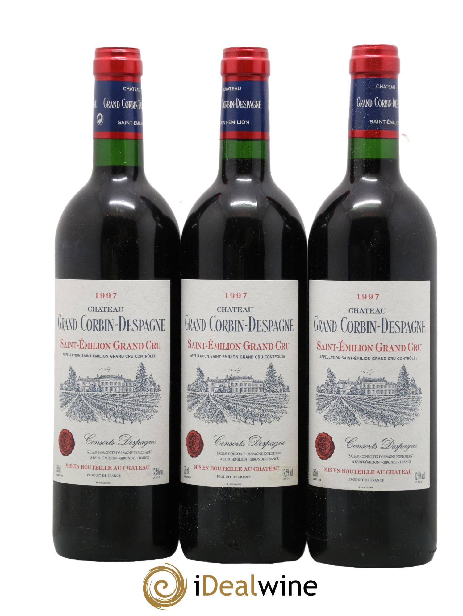 Château Grand Corbin Despagne Grand Cru Classé 1997 - Lot de 12 bouteilles - 4