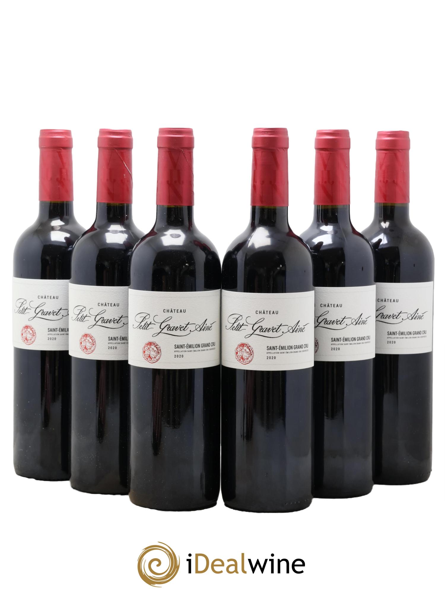 Saint-Émilion Grand Cru Château Petit Gravet Ainé 2020 - Posten von 6 Flaschen - 0