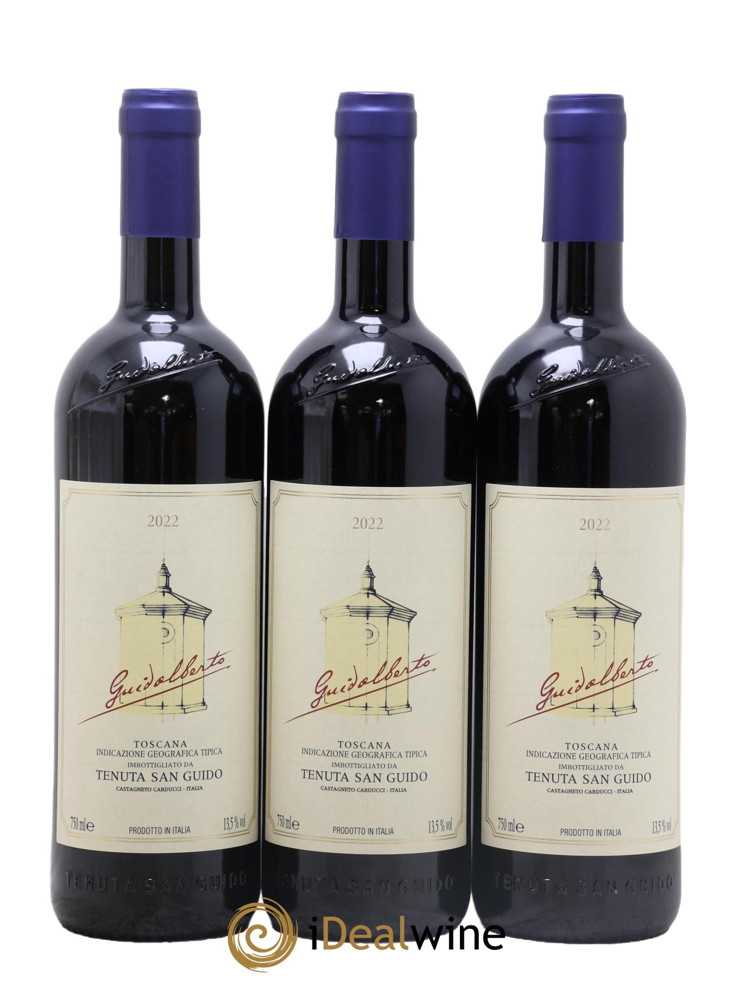 Toscana IGT Guidalberto Tenuta San Guido 2022 - Lot de 3 bouteilles - 0