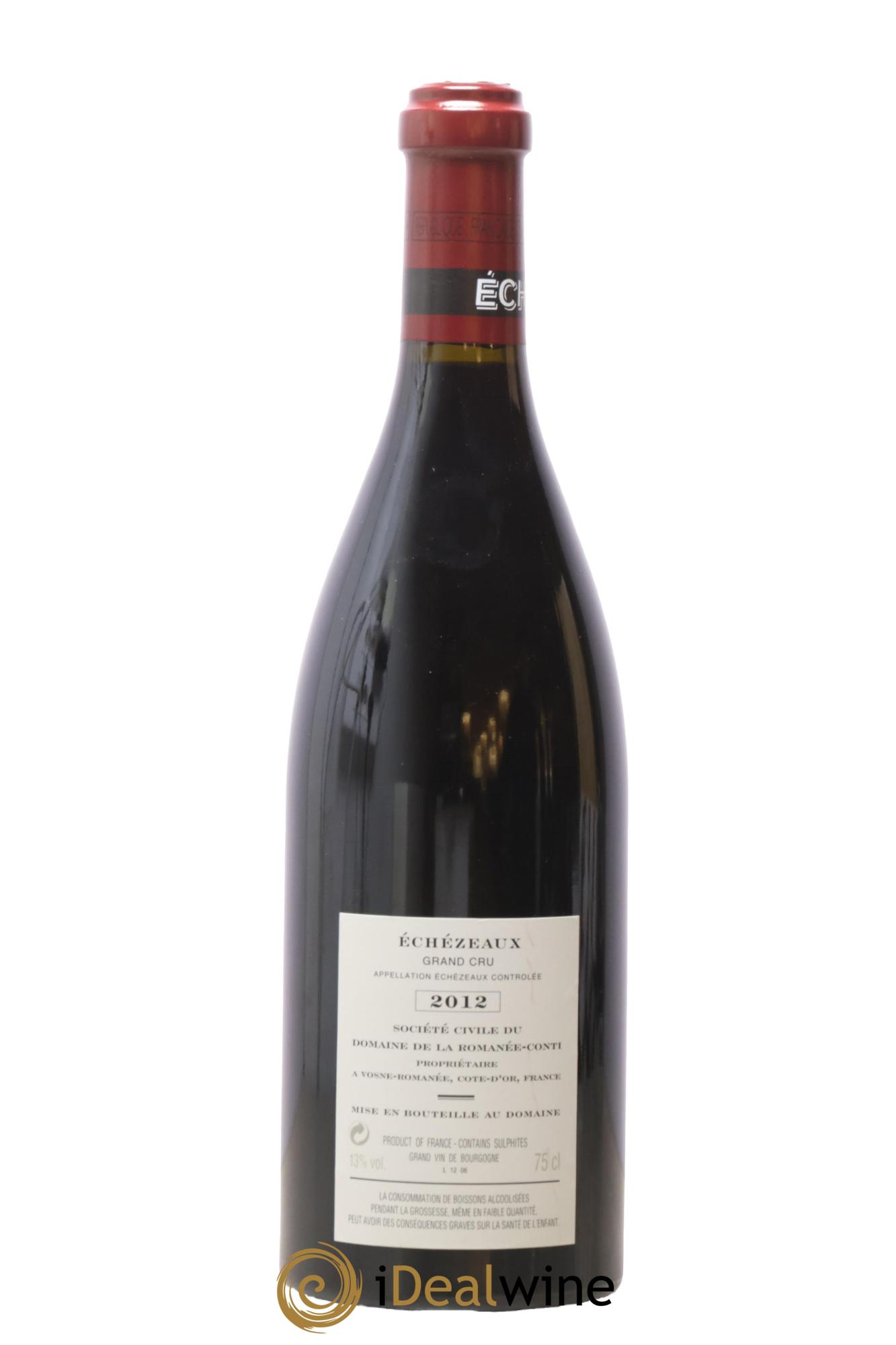 Echezeaux Grand Cru Domaine de la Romanée-Conti 2012 - Lot de 1 bouteille - 1