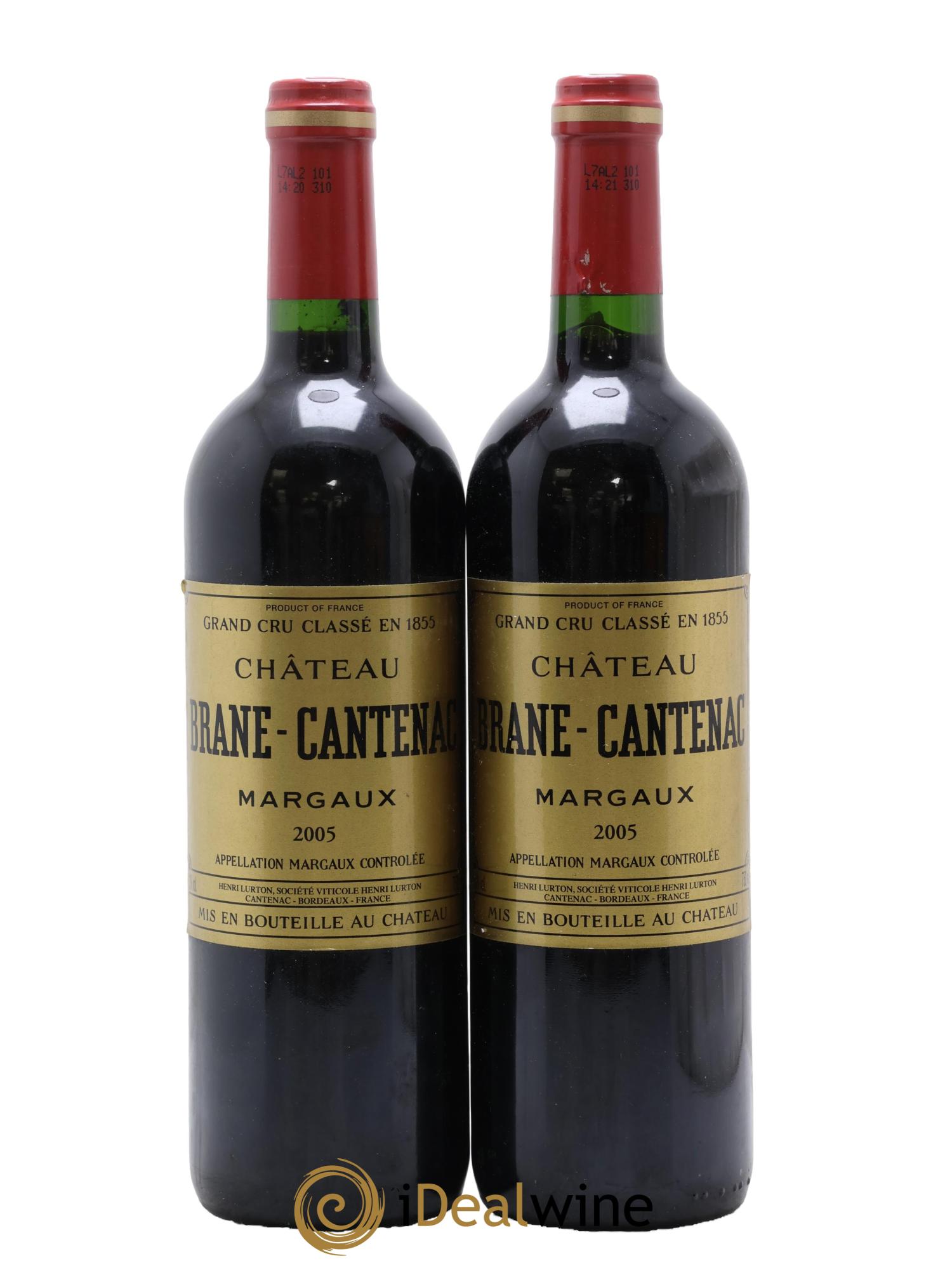 Château Brane Cantenac 2ème Grand Cru Classé 2005 - Lot de 2 bouteilles - 0