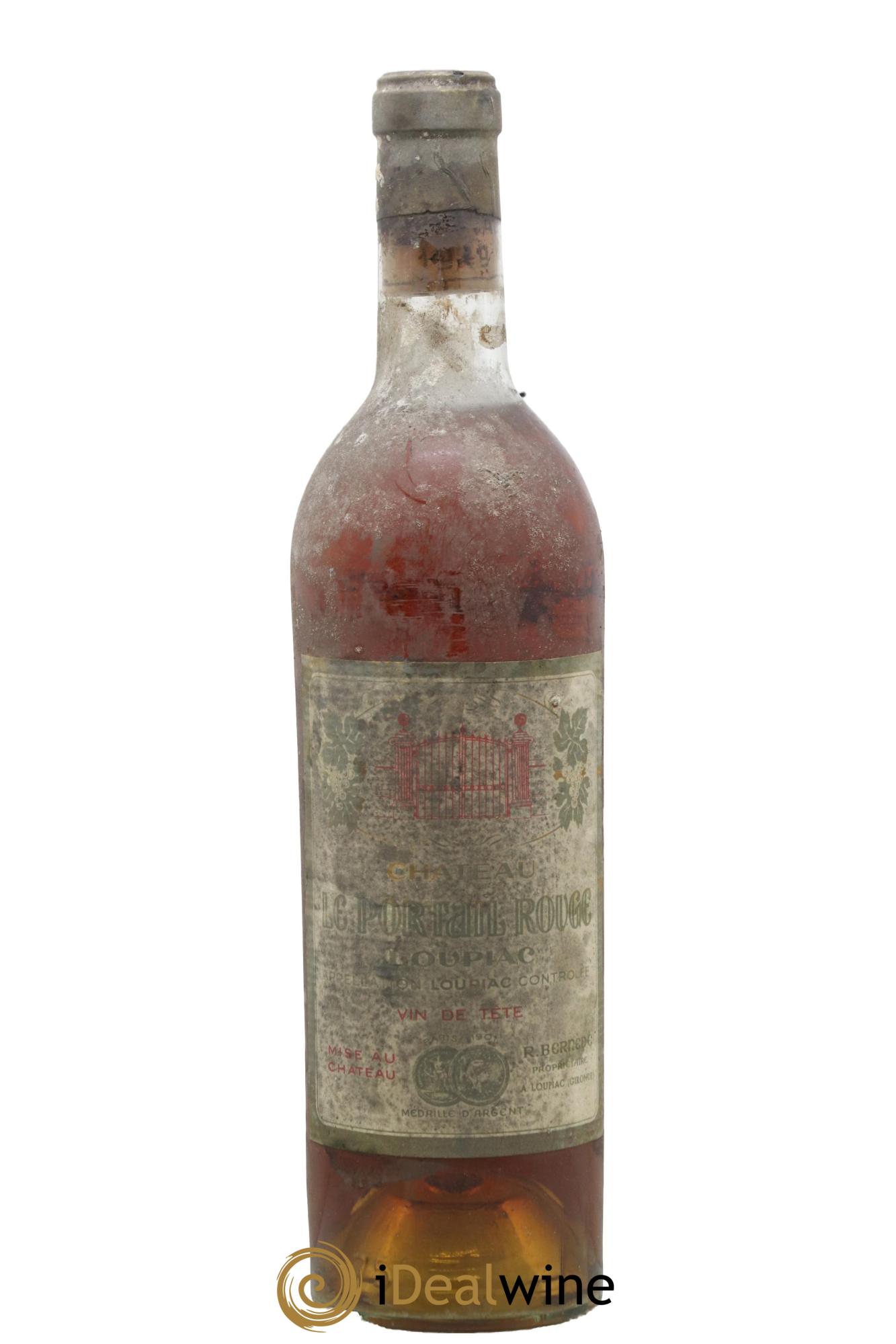 Loupiac Château Le Portail Rouge Vin de tête 1949 - Lot of 1 bottle - 0