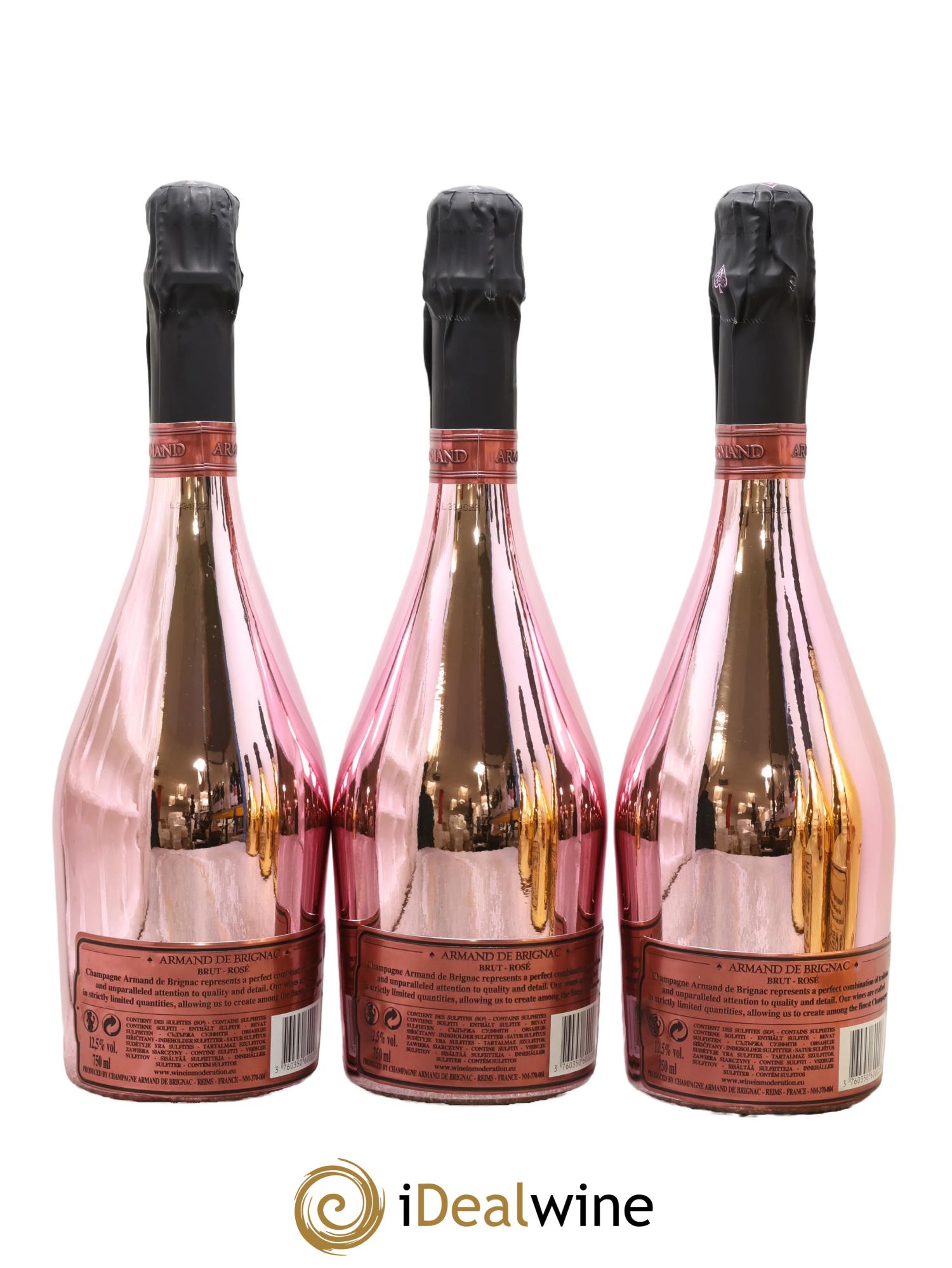 Rosé Brut Armand de Brignac - Lot of 3 bottles - 1