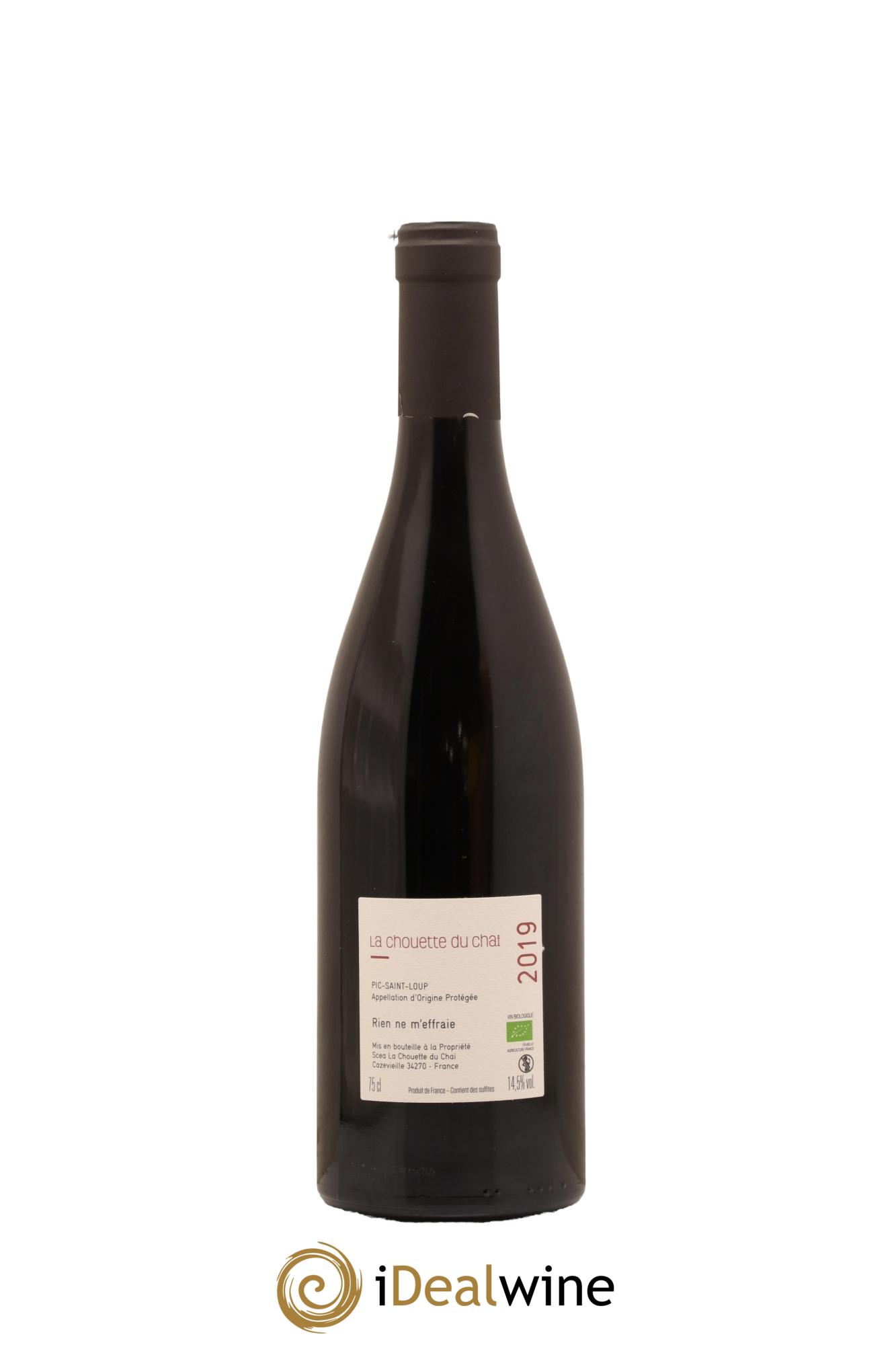 Pic Saint-Loup Rien ne M effraie La Chouette du Chai 2019 - Lot de 1 bouteille - 1