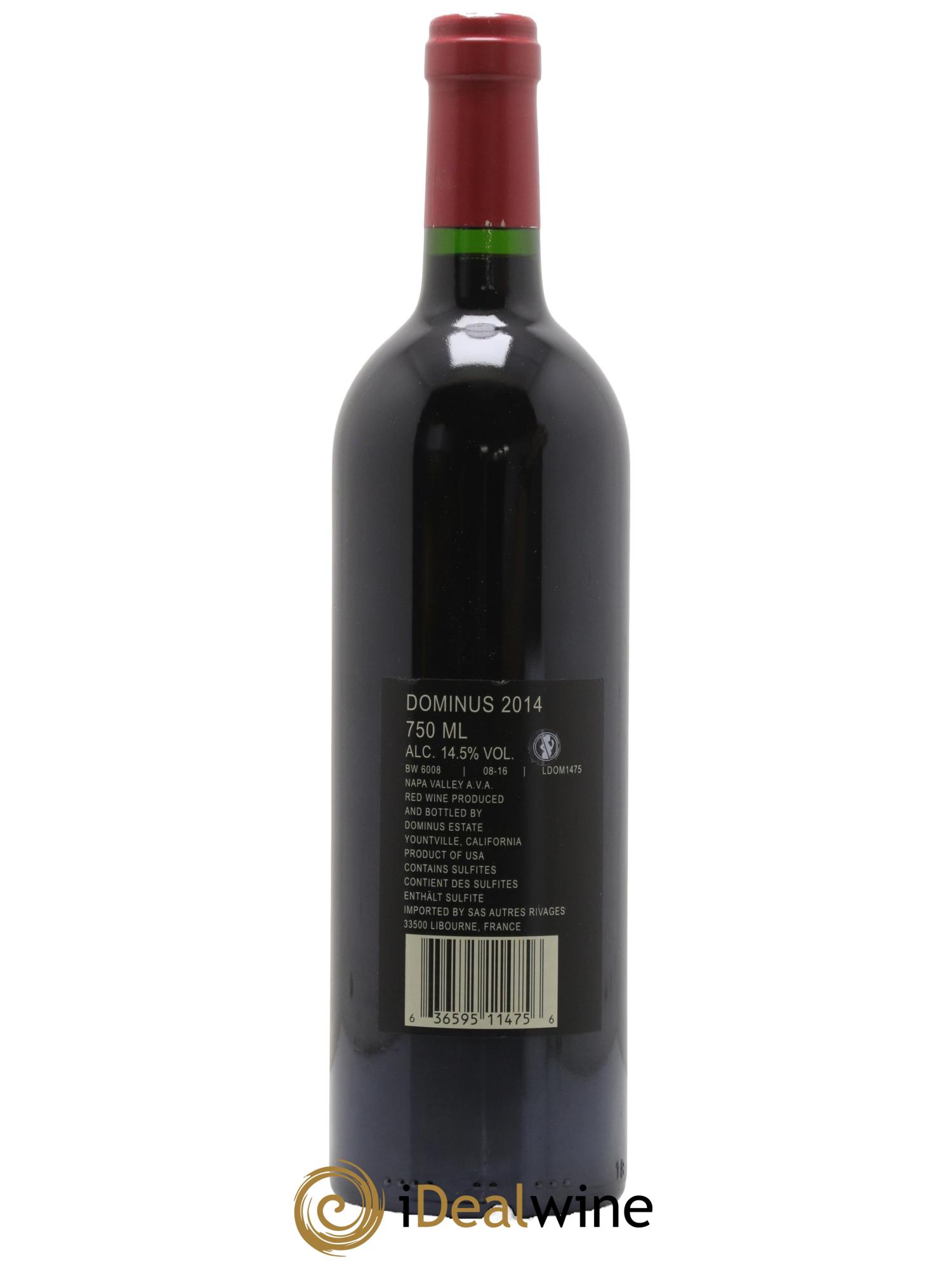 Napa Valley Dominus Christian Moueix 2014 - Lot de 1 bouteille - 1