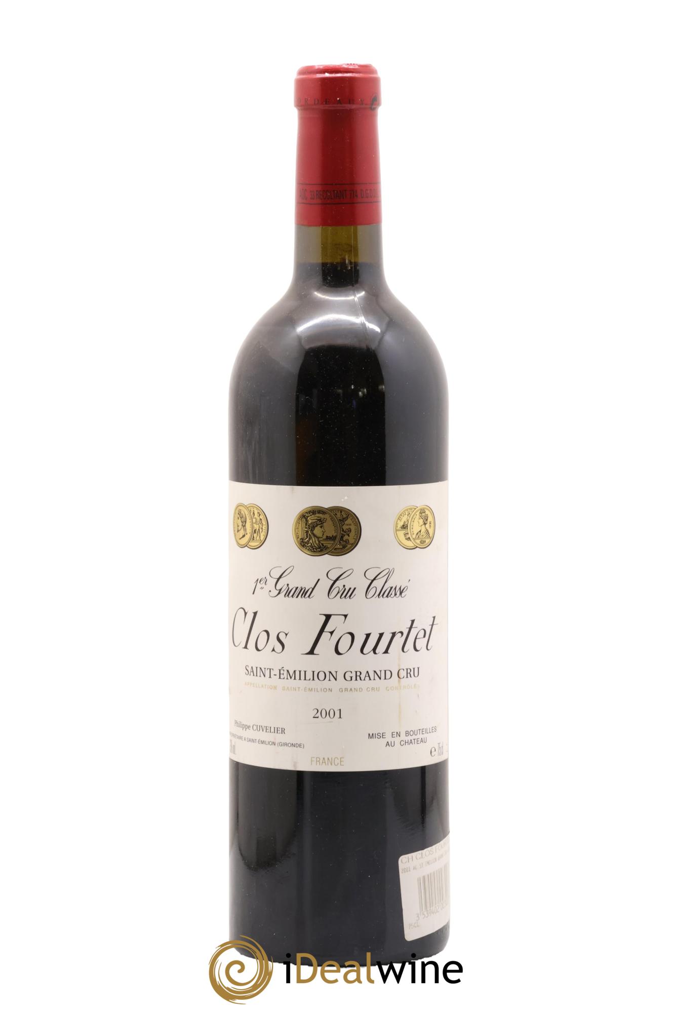 Clos Fourtet 1er Grand Cru Classé B 2001 - Posten von 1 Flasche - 0