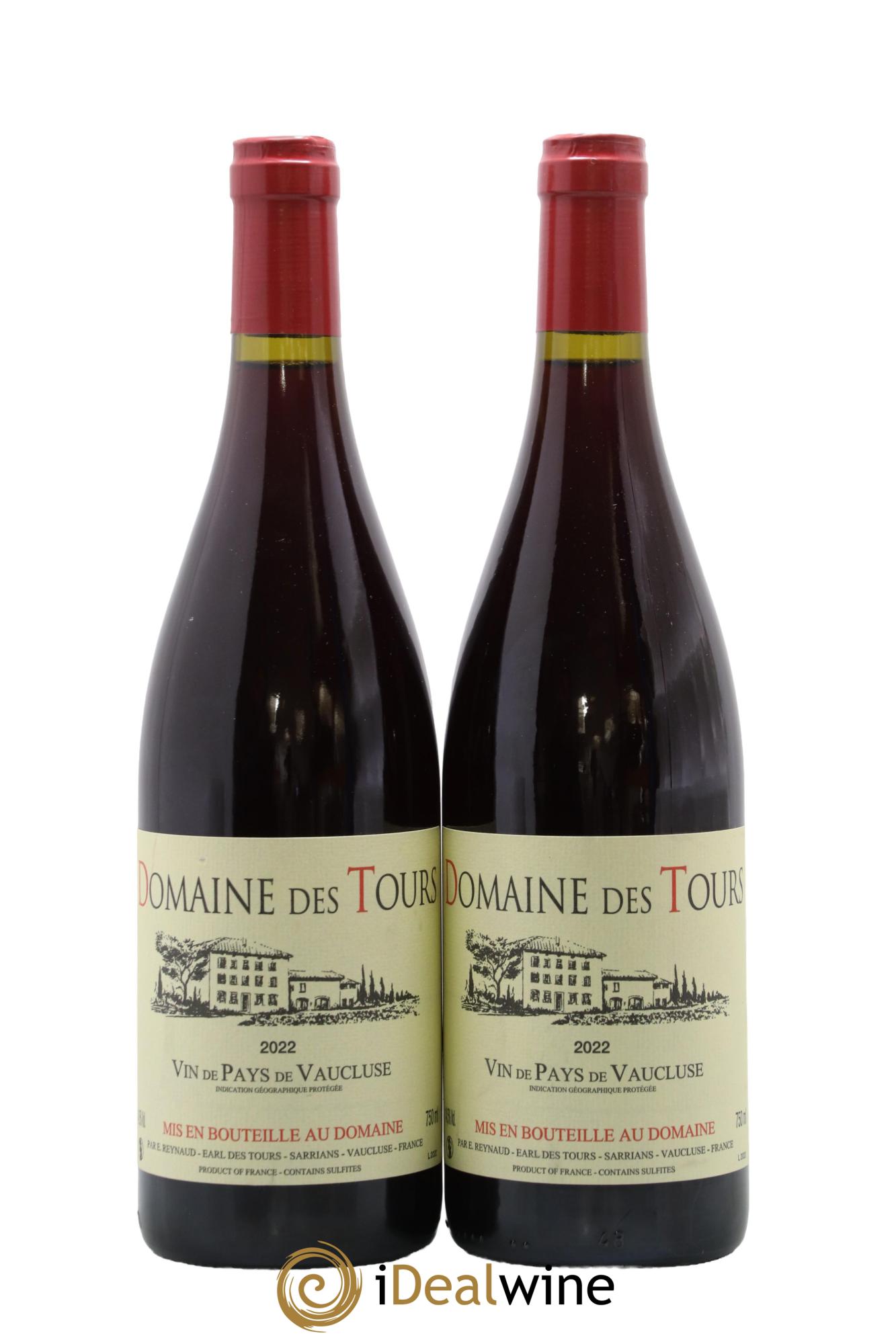 Vaucluse (Vin de Pays de Vaucluse) Domaine des Tours Emmanuel Reynaud 2022 - Lot de 2 bouteilles - 0