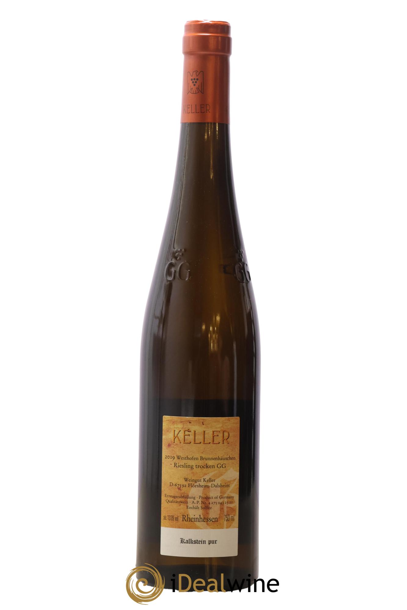 Riesling Trocken GG Abts Erde Westhofen Brunnenhäuschen Keller 2019 - Lot of 1 bottle - 1