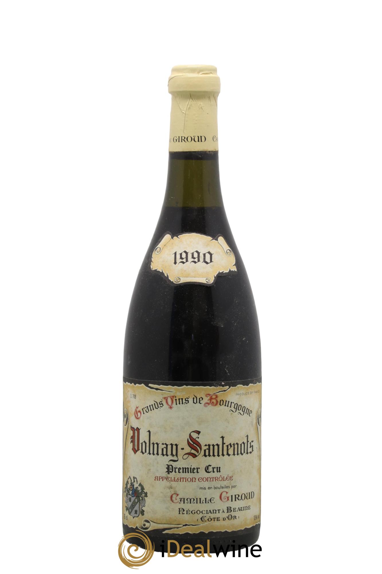 Volnay 1er Cru Santenots Giroud 1990 - Lot de 1 bouteille - 0