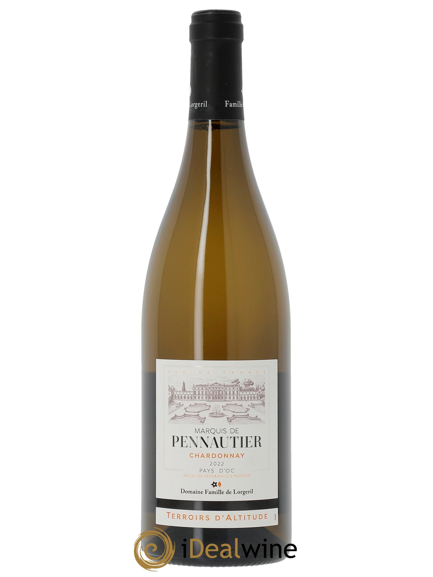 IGP Pays d'Oc Terroirs d'Altitude - Chardonnay Marquis de Pennautier  2022 - Lot de 1 bouteille - 0