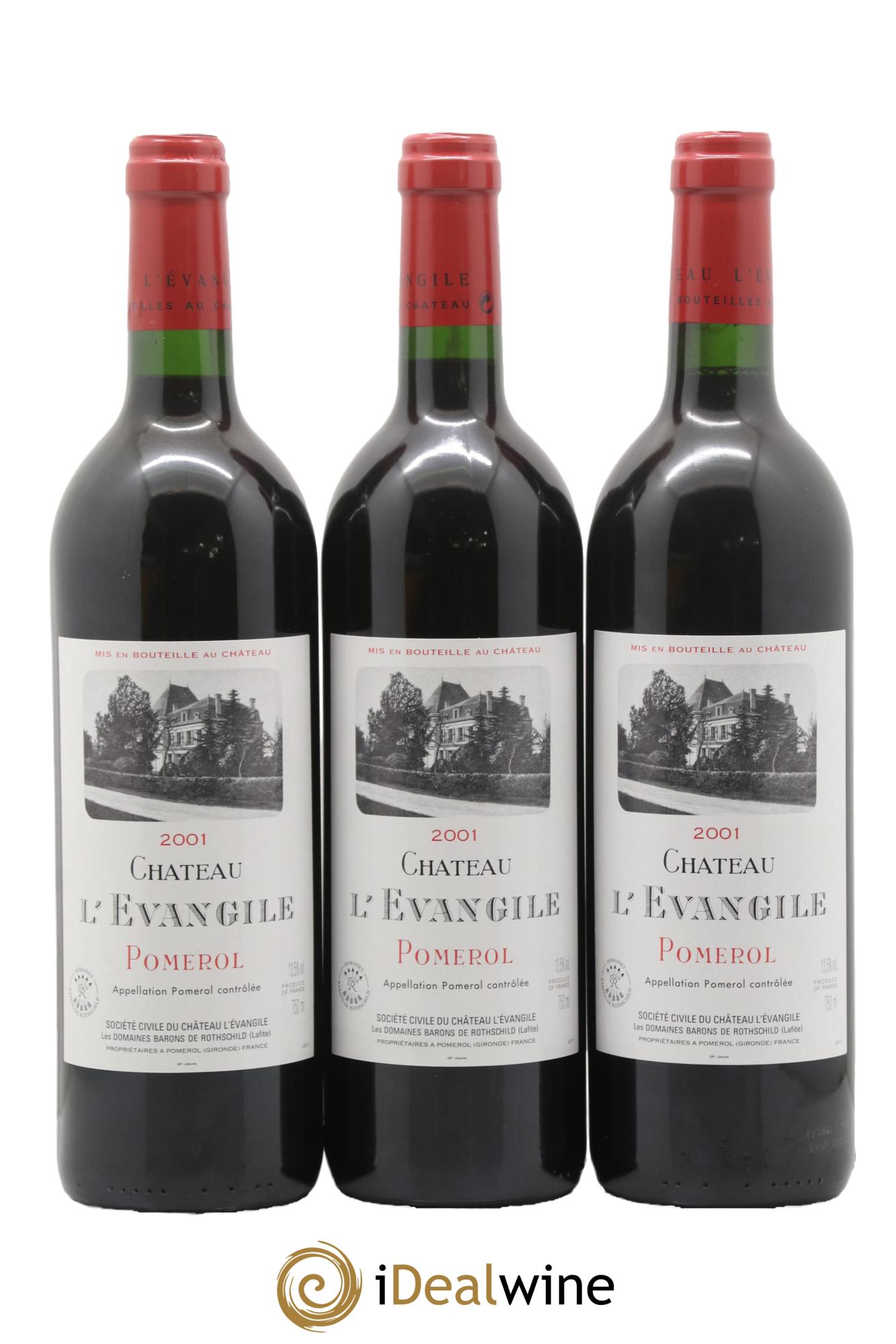 Château l' Évangile 2001 - Posten von 12 Flaschen - 2
