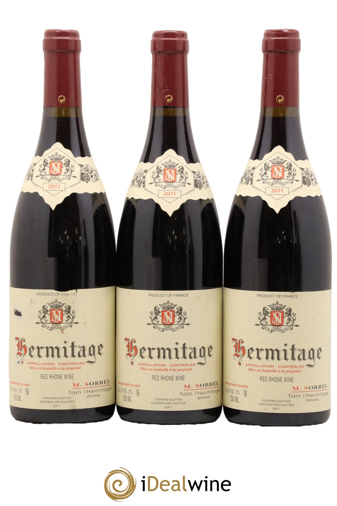 Hermitage Marc Sorrel 2011 - Posten von 3 Flaschen - 0