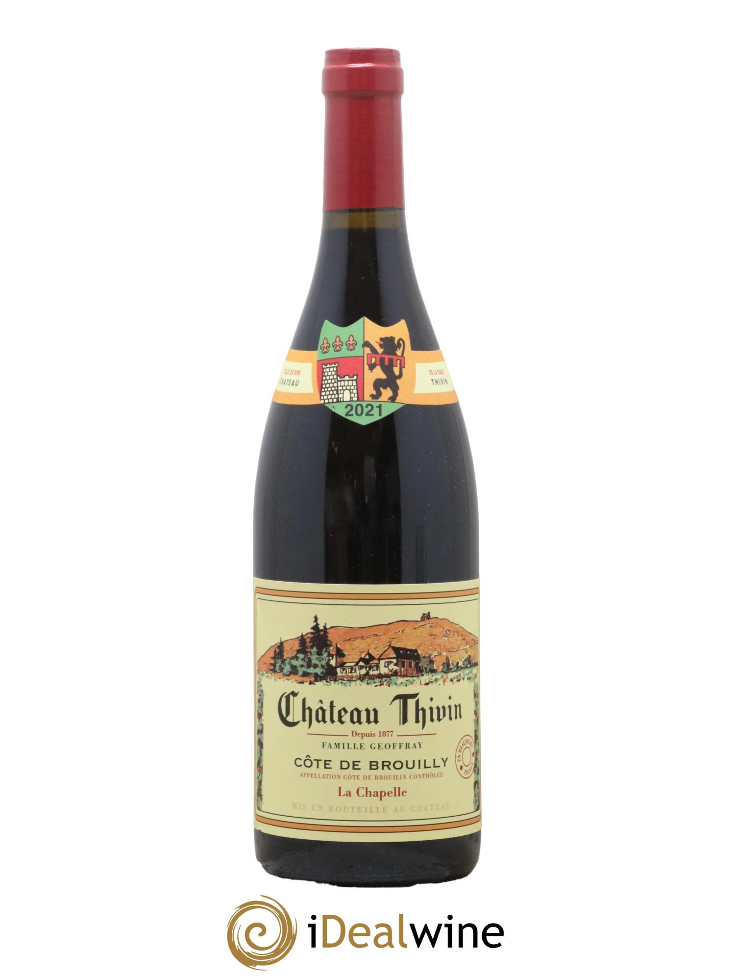 Côte de Brouilly Cuvée La Chapelle Château Thivin 2021 - Lot de 1 bouteille - 0