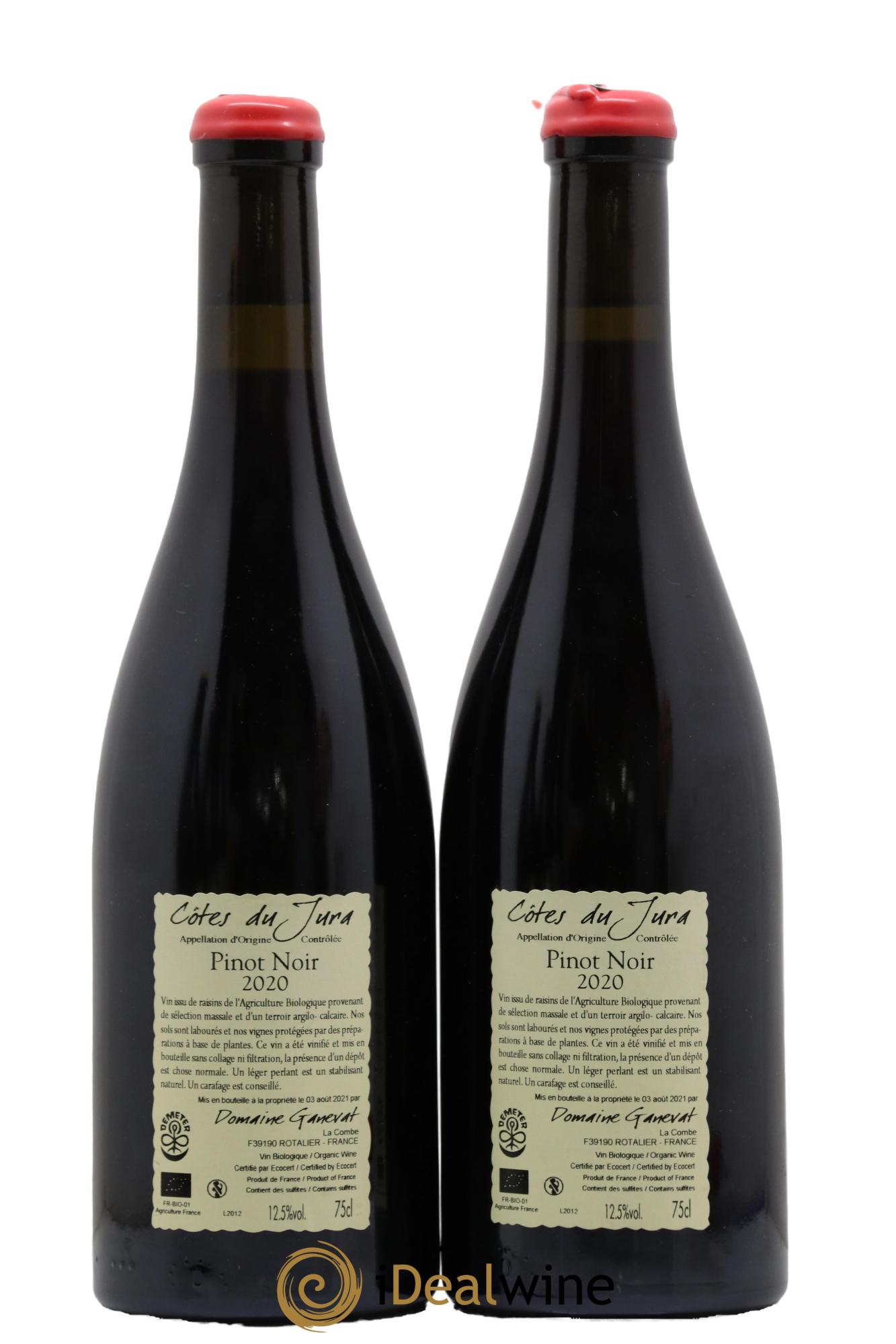 Côtes du Jura Cuvée Julien Jean-François Ganevat (Domaine) 2020 - Lot de 2 bouteilles - 1
