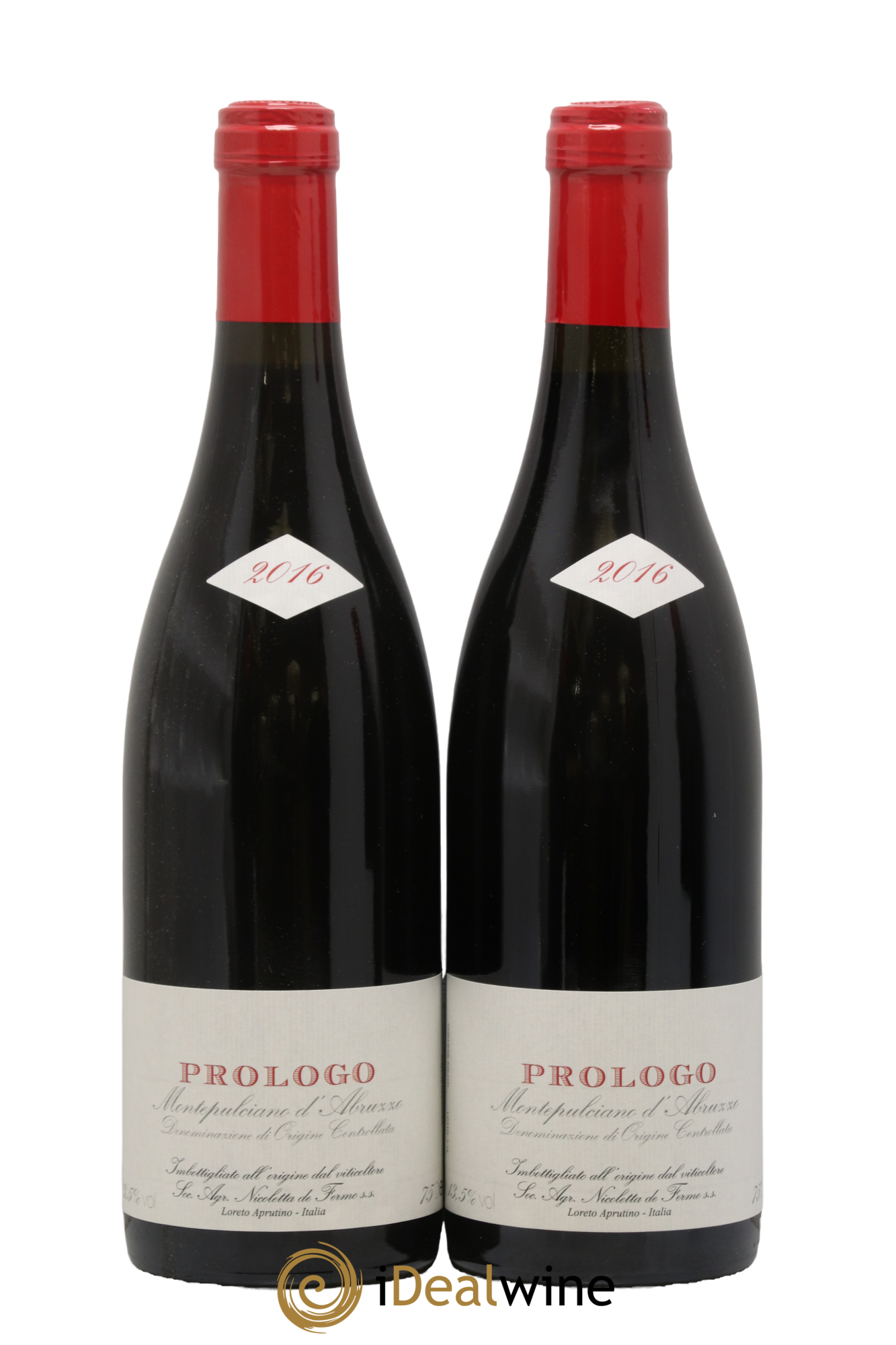Montepulciano d'Abruzzo Prologo De Fermo 2016 - Lot of 2 bottles - 0