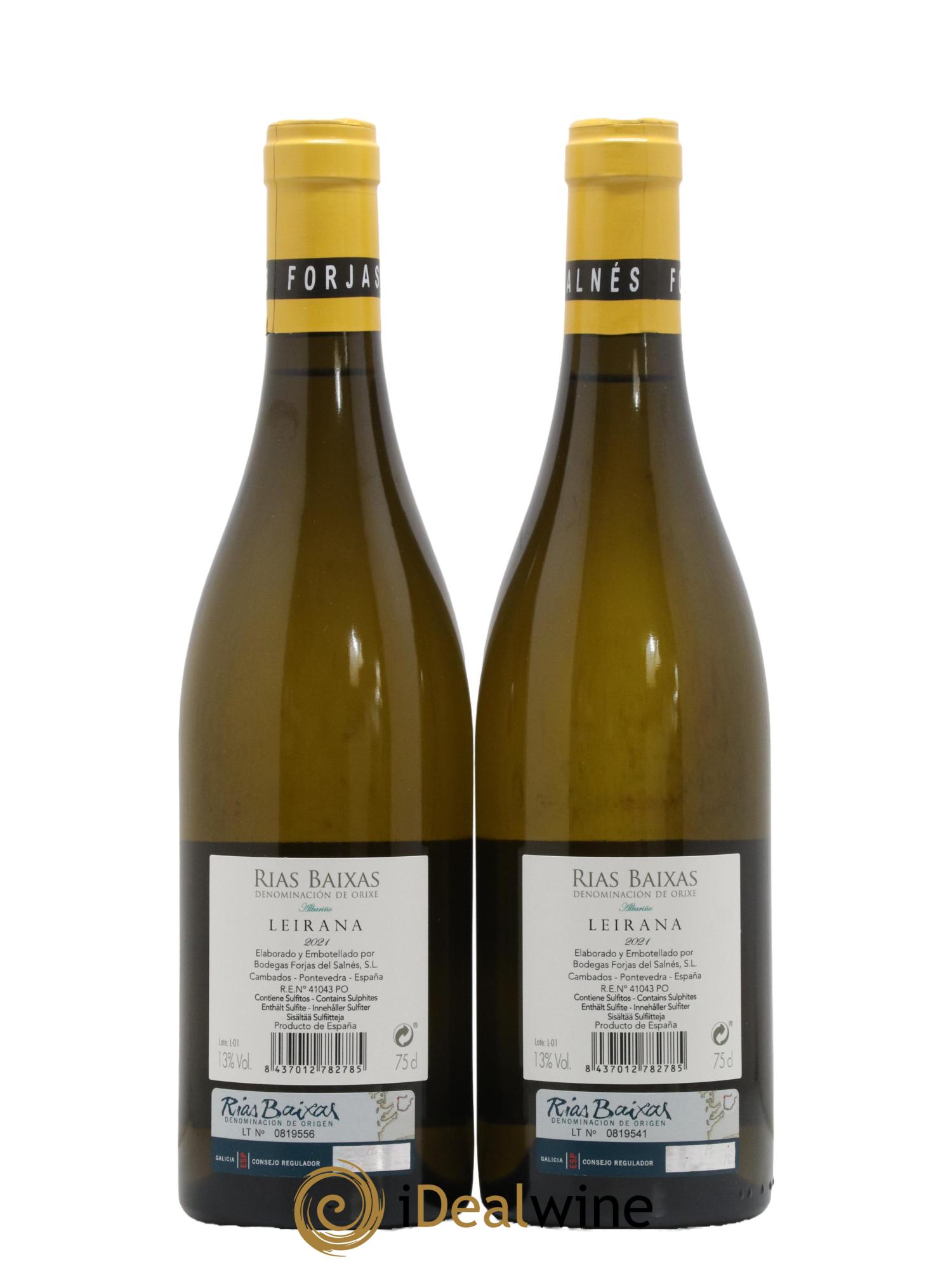 Rias Baixas Forjas Del Salnes Leirana 2021 - Lot de 2 bouteilles - 1