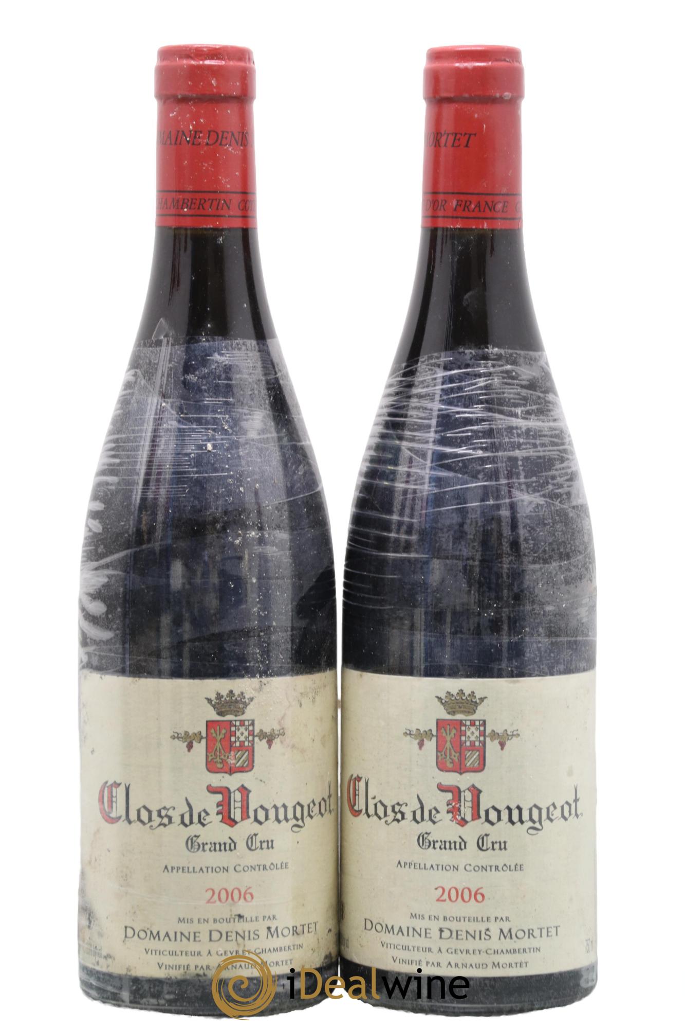 Clos de Vougeot Grand Cru Denis Mortet (Domaine) 2006 - Lotto di 2 bottiglie - 0