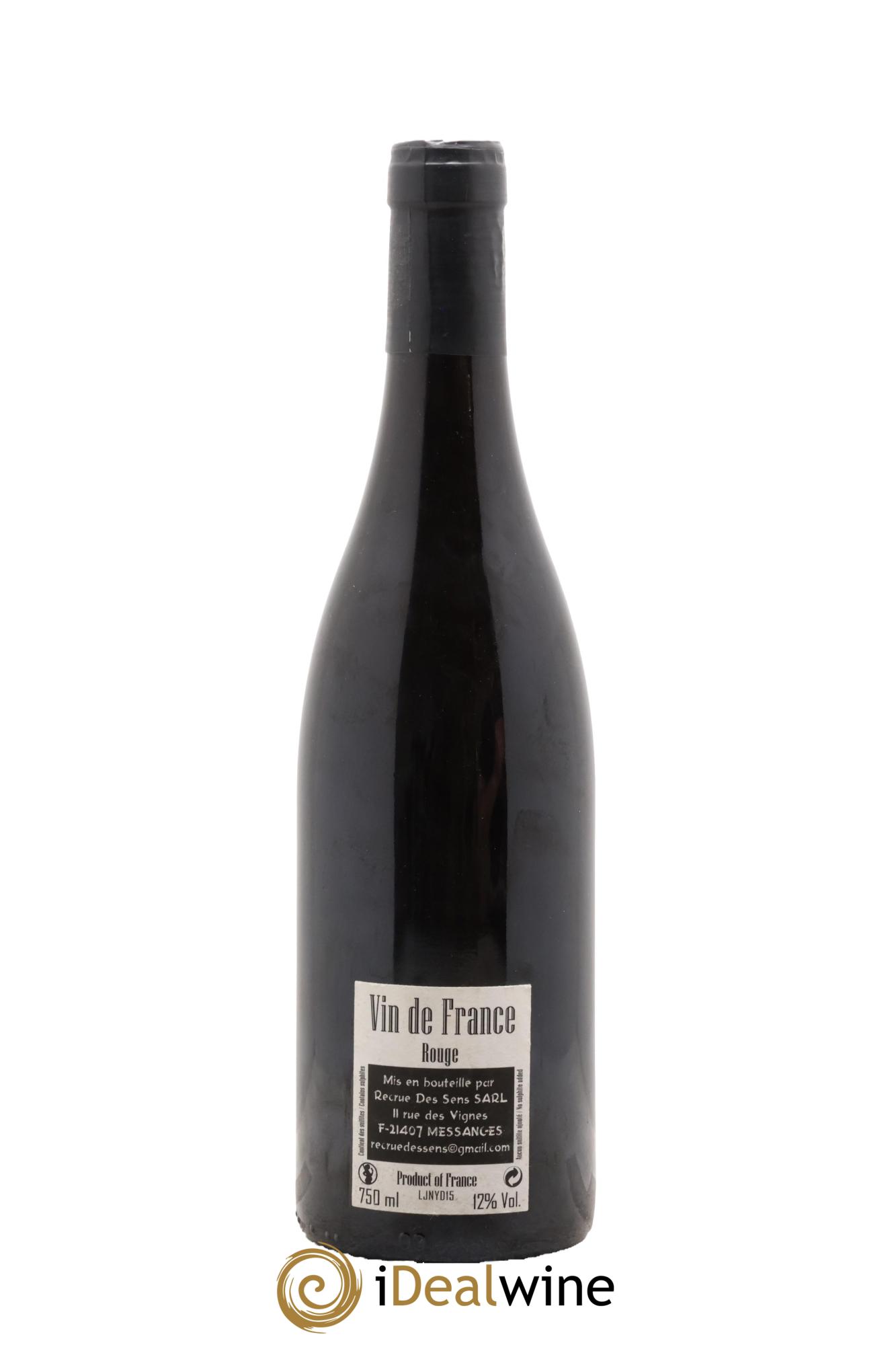 Vin de France Jeannot Yann Durieux - Recrue des Sens 2015 - Lot de 1 bouteille - 1