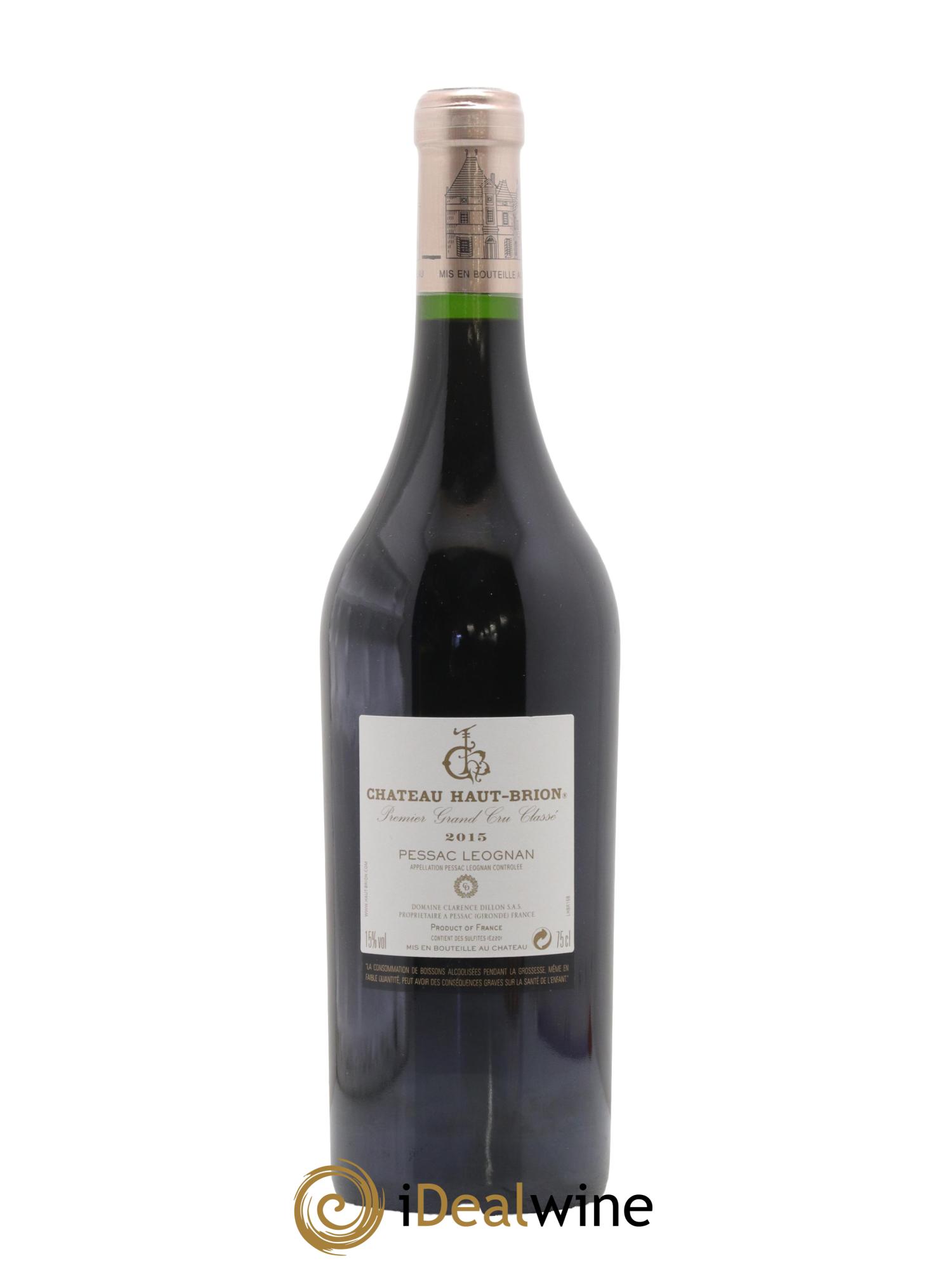 Château Haut Brion 1er Grand Cru Classé 2015 - Lot de 1 bouteille - 1