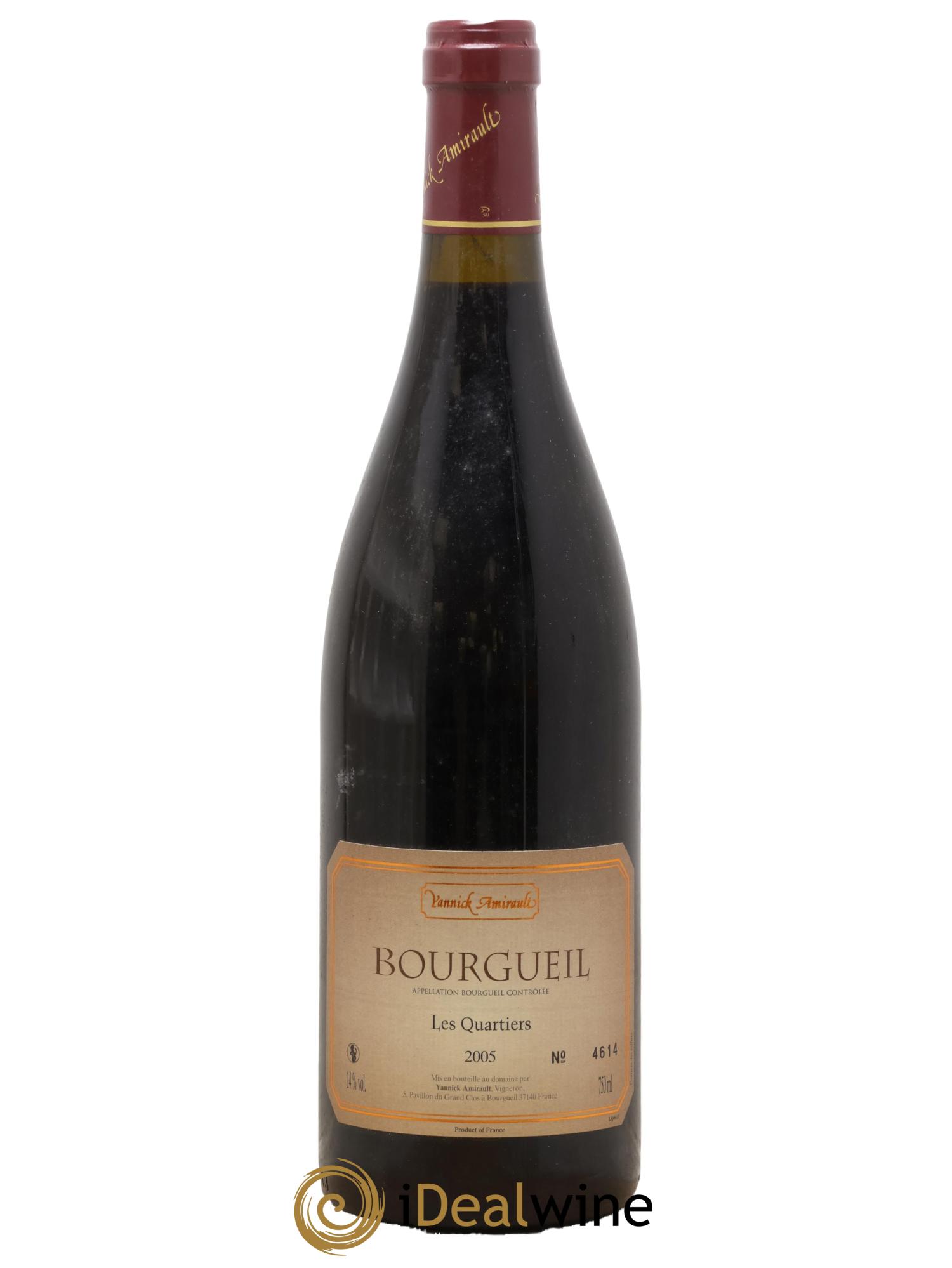Bourgueil Les Quartiers Yannick Amirault (Domaine) 2005 - Posten von 1 Flasche - 0