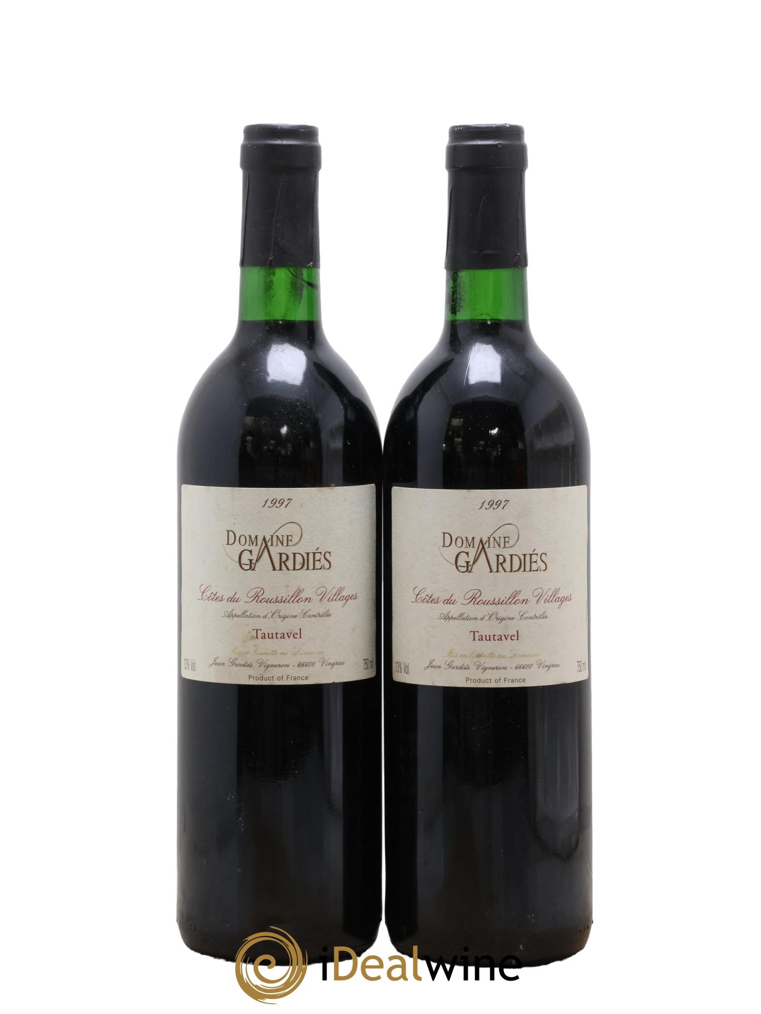 Côtes du Roussillon Tautavel Domaine Gardies 1997 - Lotto di 2 bottiglie - 0