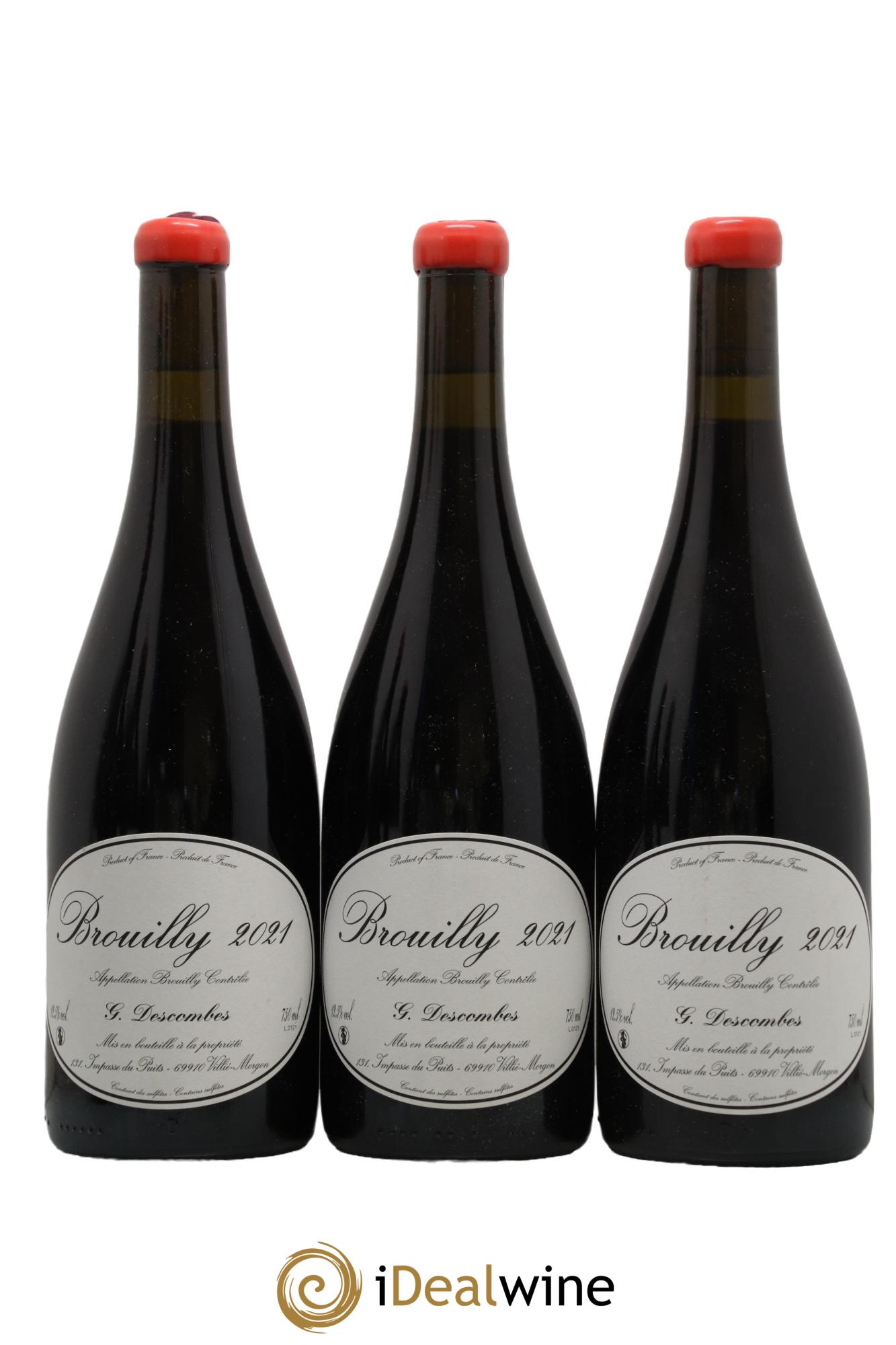 Brouilly Vieilles vignes Georges Descombes (Domaine) 2021 - Lot de 3 bouteilles - 0