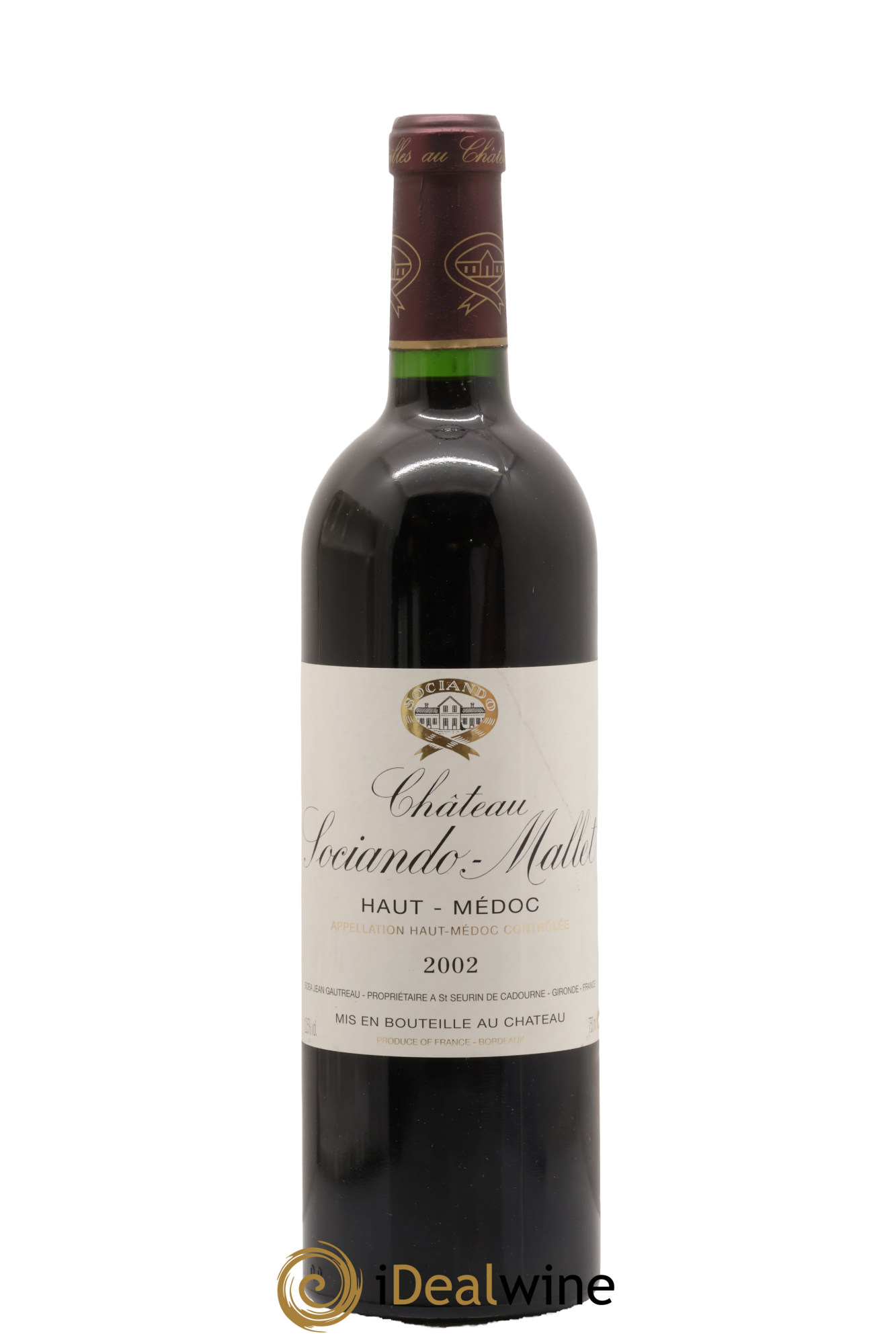Château Sociando Mallet 2002 - Lotto di 1 bottiglia - 0