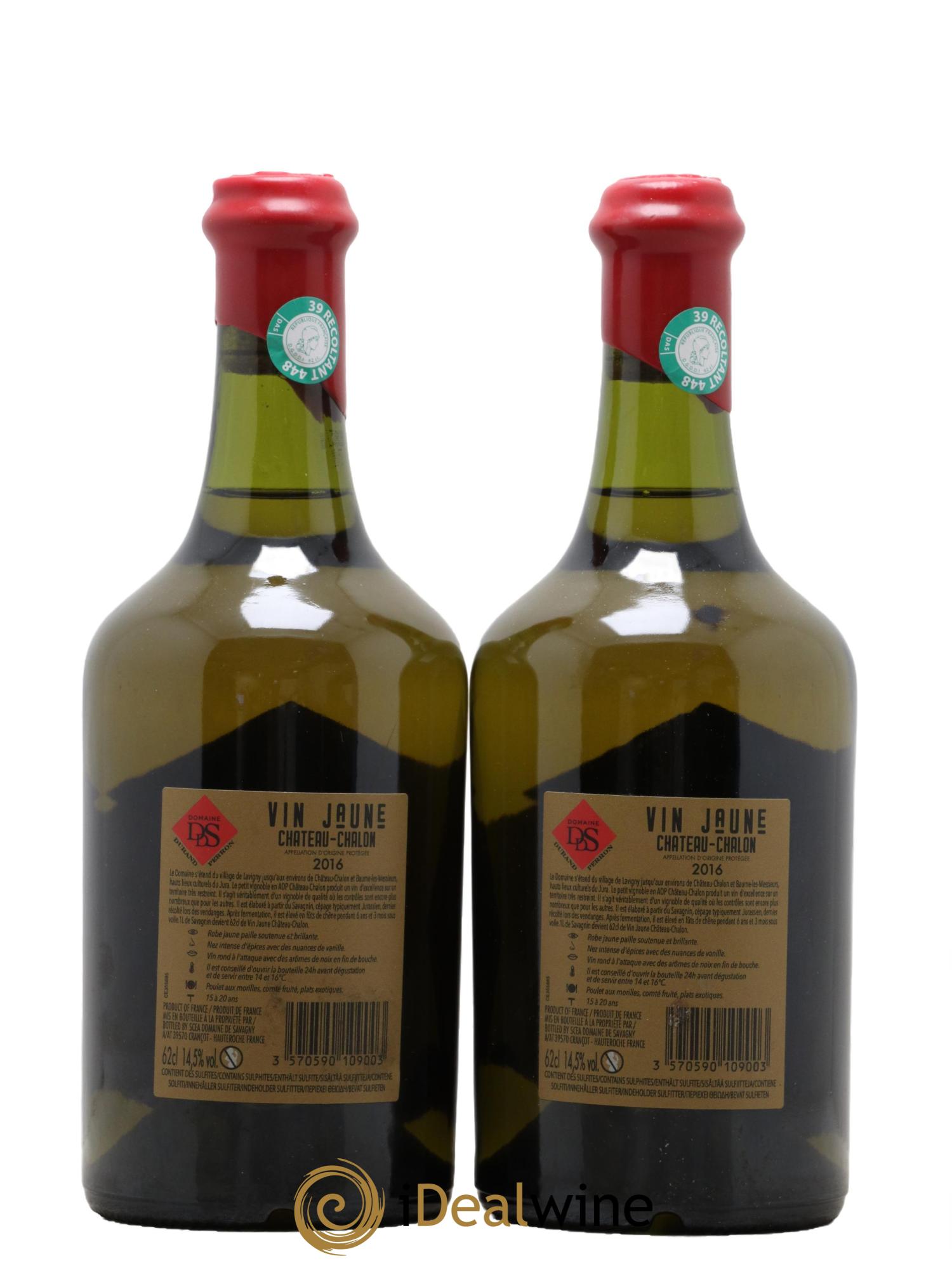 Château-Chalon Durand Perron 2016 - Lot de 2 clavelins - 1