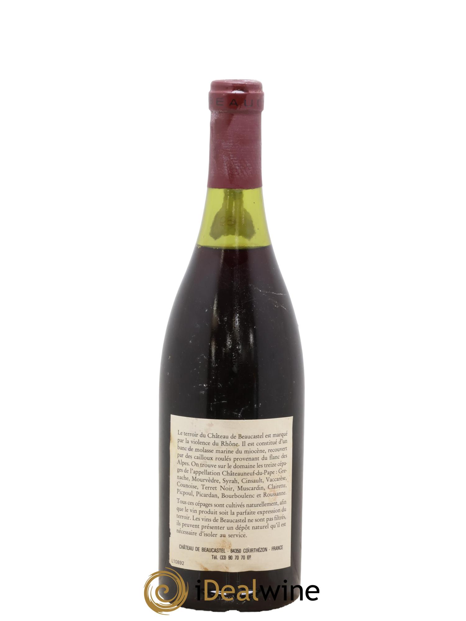 Châteauneuf-du-Pape Château de Beaucastel Famille Perrin 1989 - Lotto di 1 bottiglia - 1
