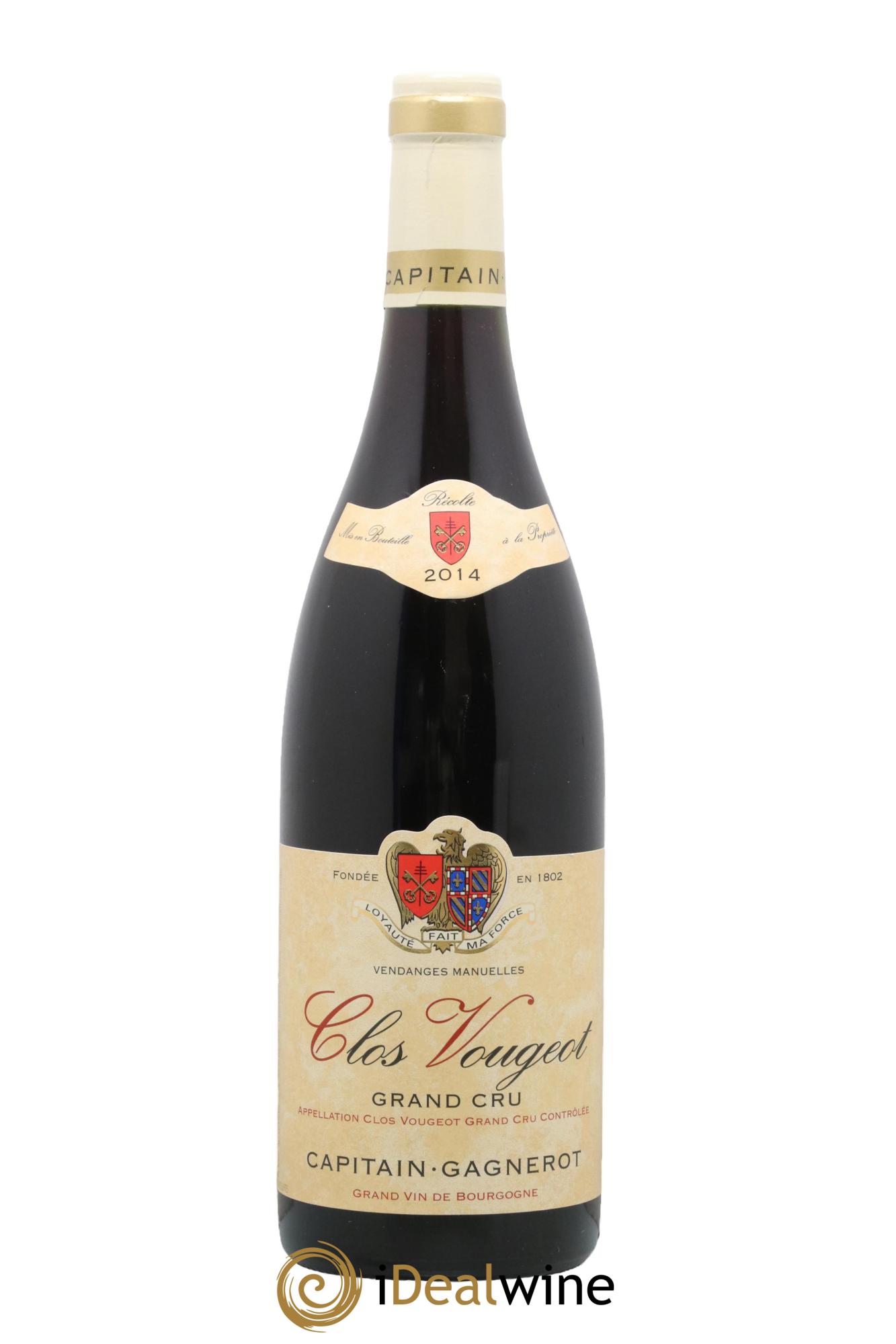 Clos de Vougeot Grand Cru Capitain-Gagnerot 2014 - Lot de 1 bouteille - 0