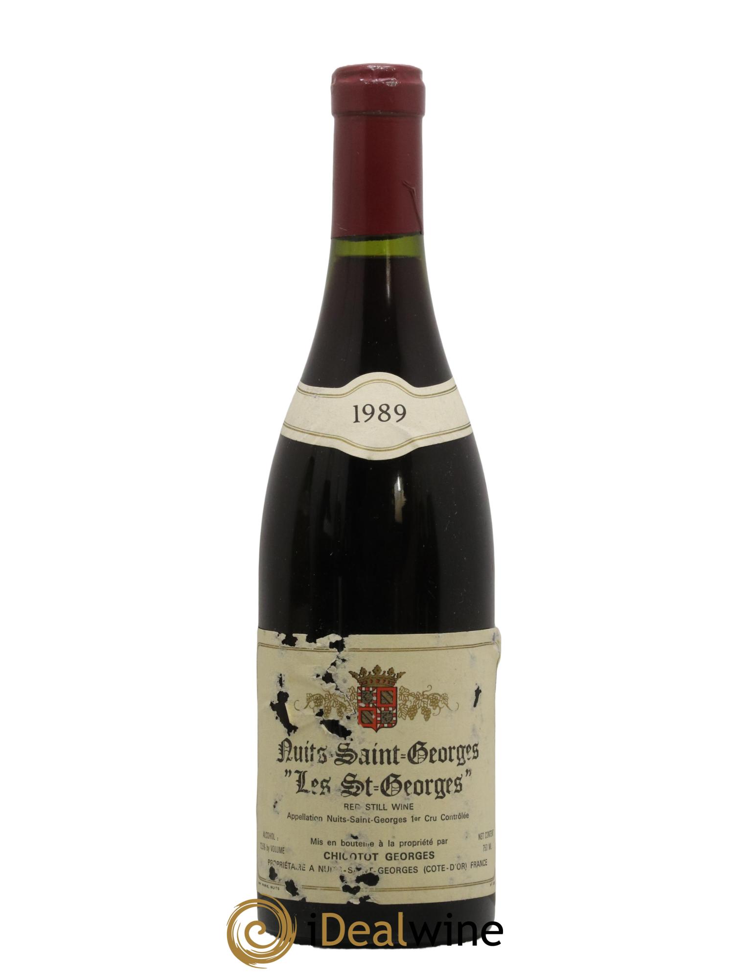 Nuits-Saint-Georges 1er Cru Les Saint-Georges Chicotot 1989 - Lot de 1 bouteille - 0