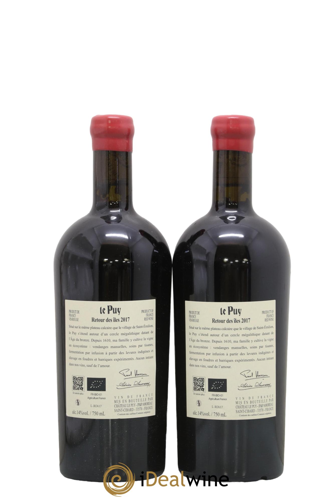 Le Puy - Retour des Iles 2017 - Lot de 2 bouteilles - 1