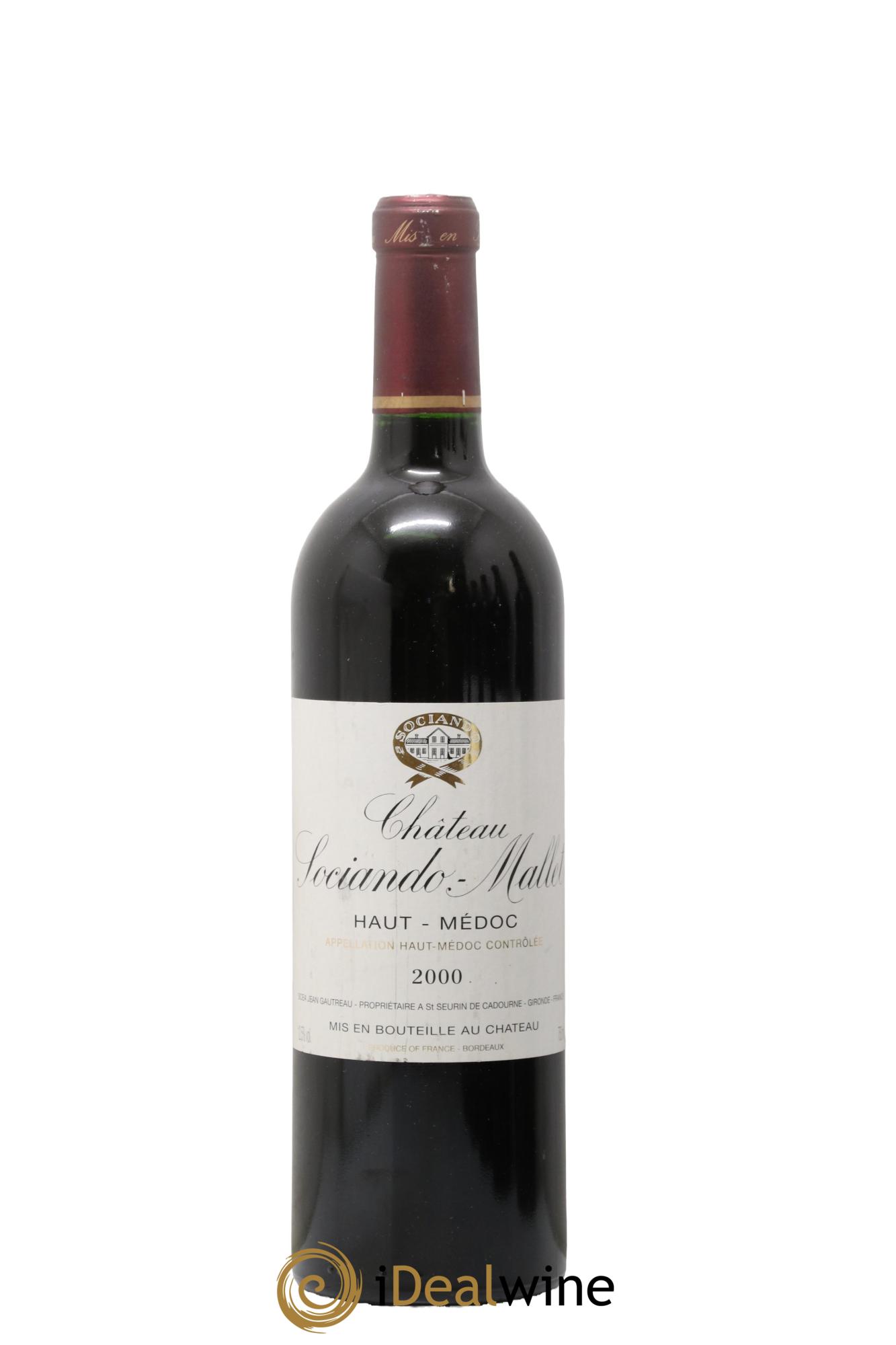 Château Sociando Mallet 2000 - Posten von 1 Flasche - 0