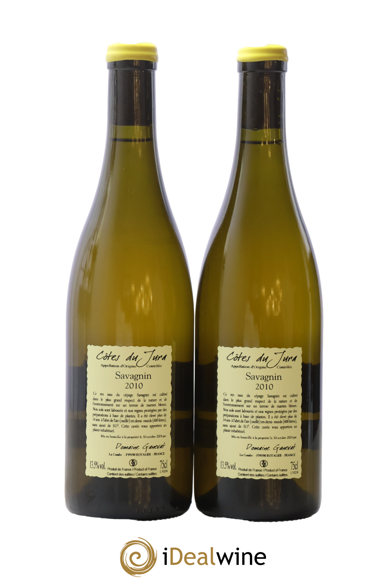 Côtes du Jura Les Vignes de mon Père Jean-François Ganevat (Domaine) 2010 - Lot of 2 bottles - 1