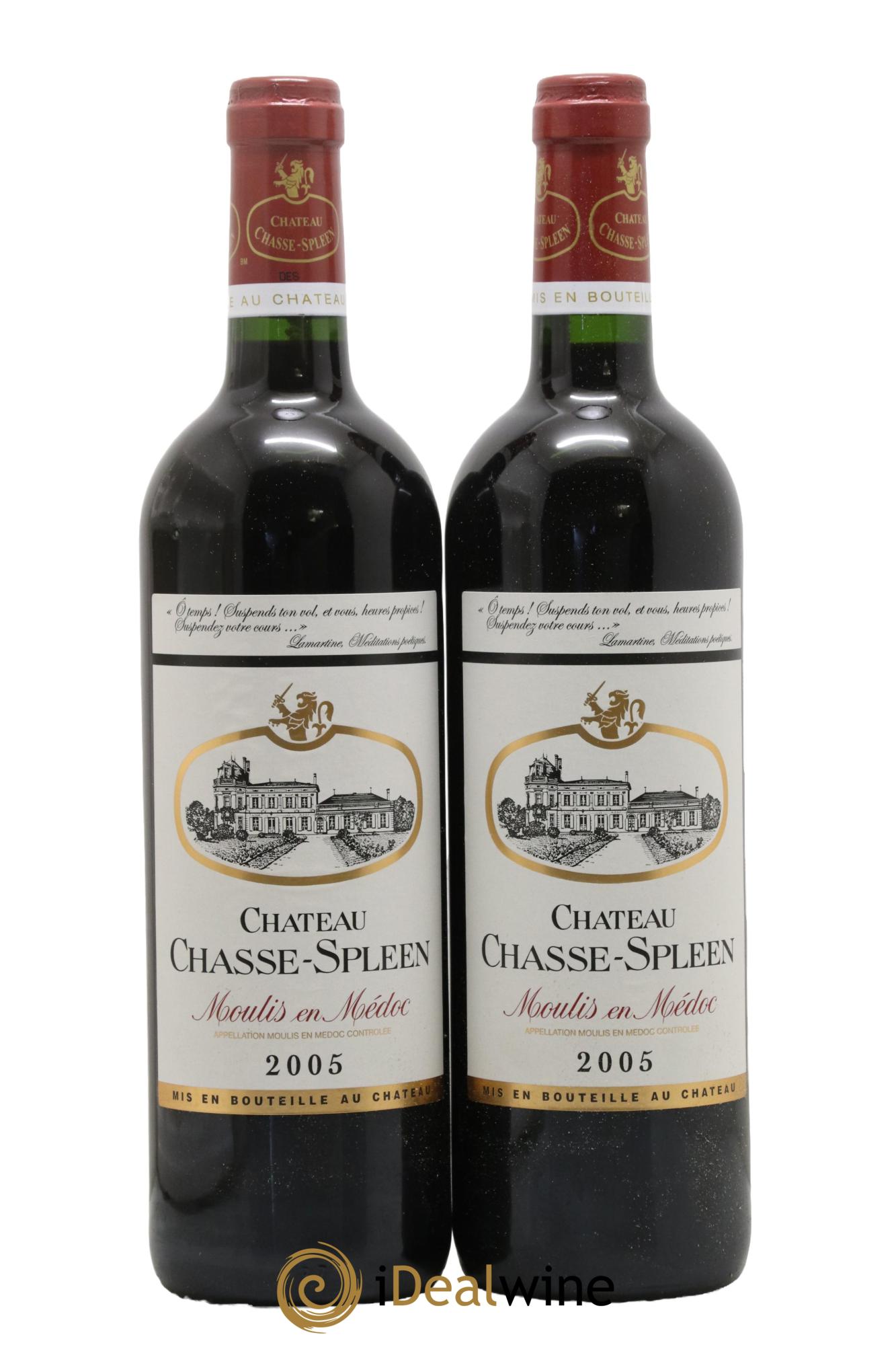 Château Chasse Spleen 2005 - Posten von 2 Flaschen - 0
