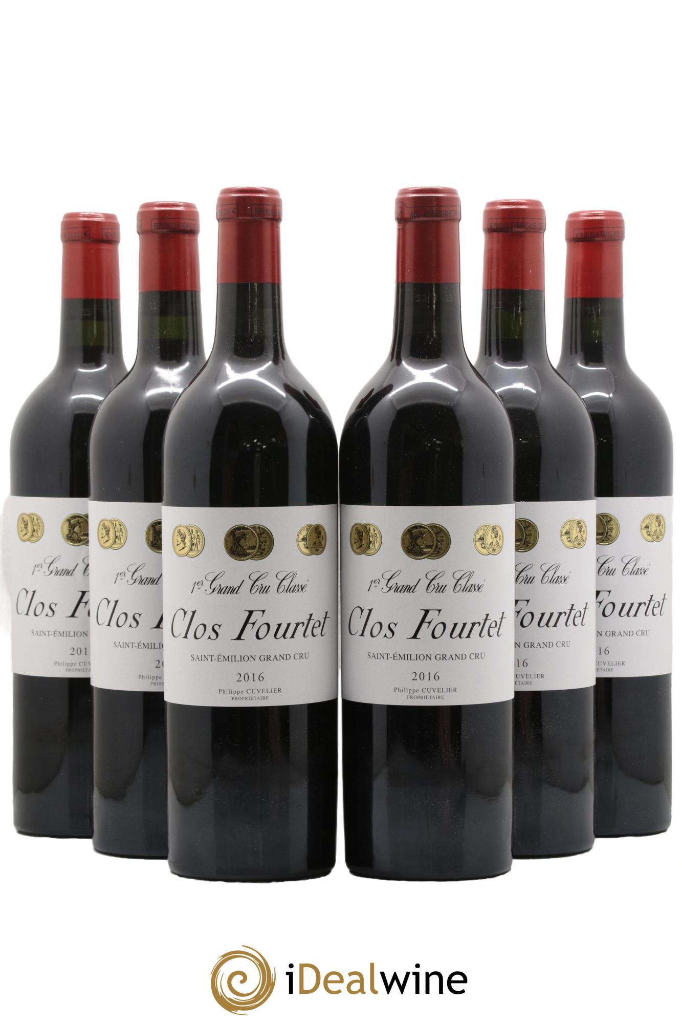 Clos Fourtet 1er Grand Cru Classé B 2016 - Lot of 6 bottles - 0