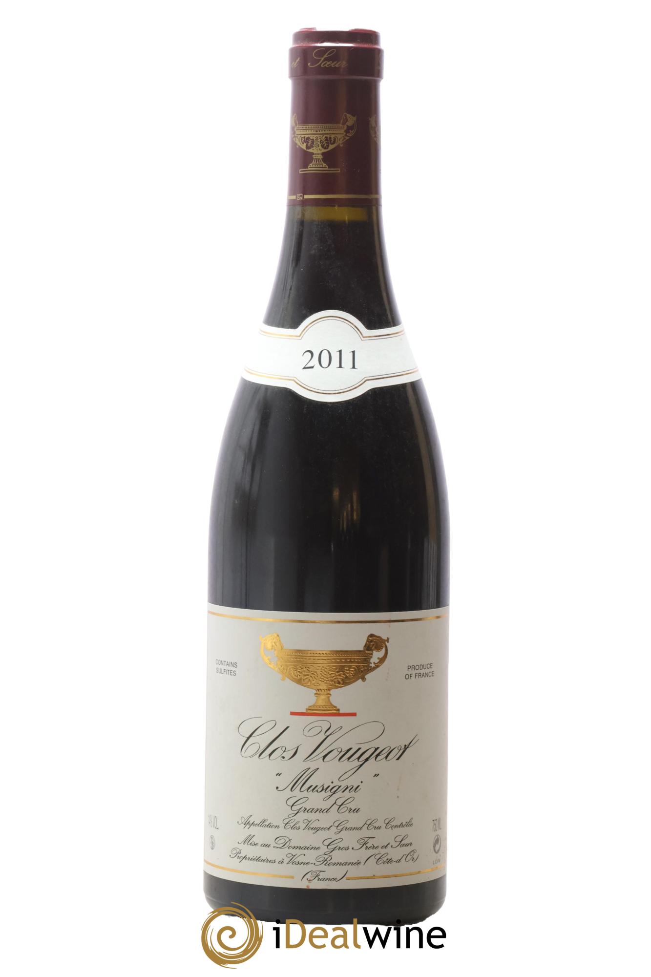 Clos de Vougeot Grand Cru Gros Frère & Soeur 2011 - Lotto di 1 bottiglia - 0