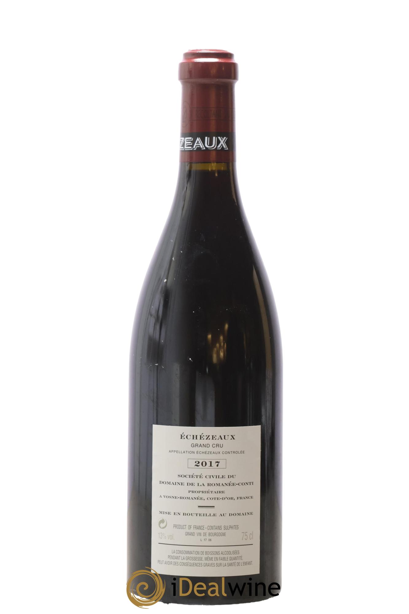Echezeaux Grand Cru Domaine de la Romanée-Conti 2017 - Lot de 1 bouteille - 1