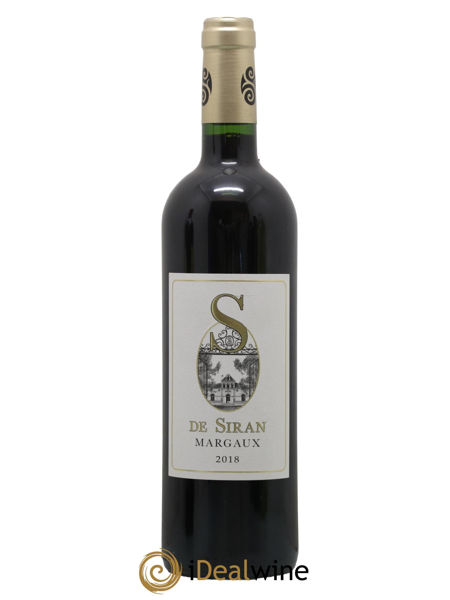 Bordeaux Margaux S de Siran 2018 - Lot de 1 bouteille - 0