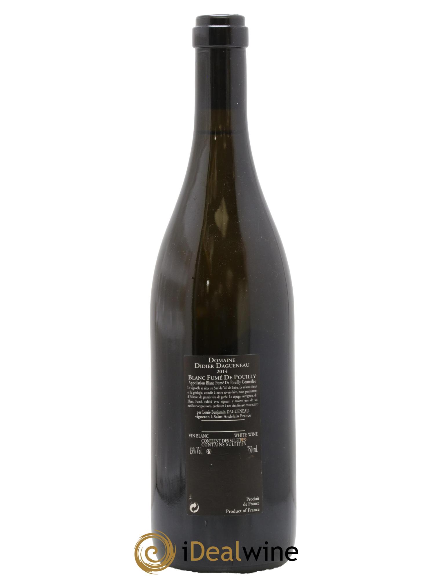 Vin de France (anciennement Pouilly-Fumé) Silex Dagueneau (Domaine Didier - Louis-Benjamin) 2014 - Lot de 1 bouteille - 1