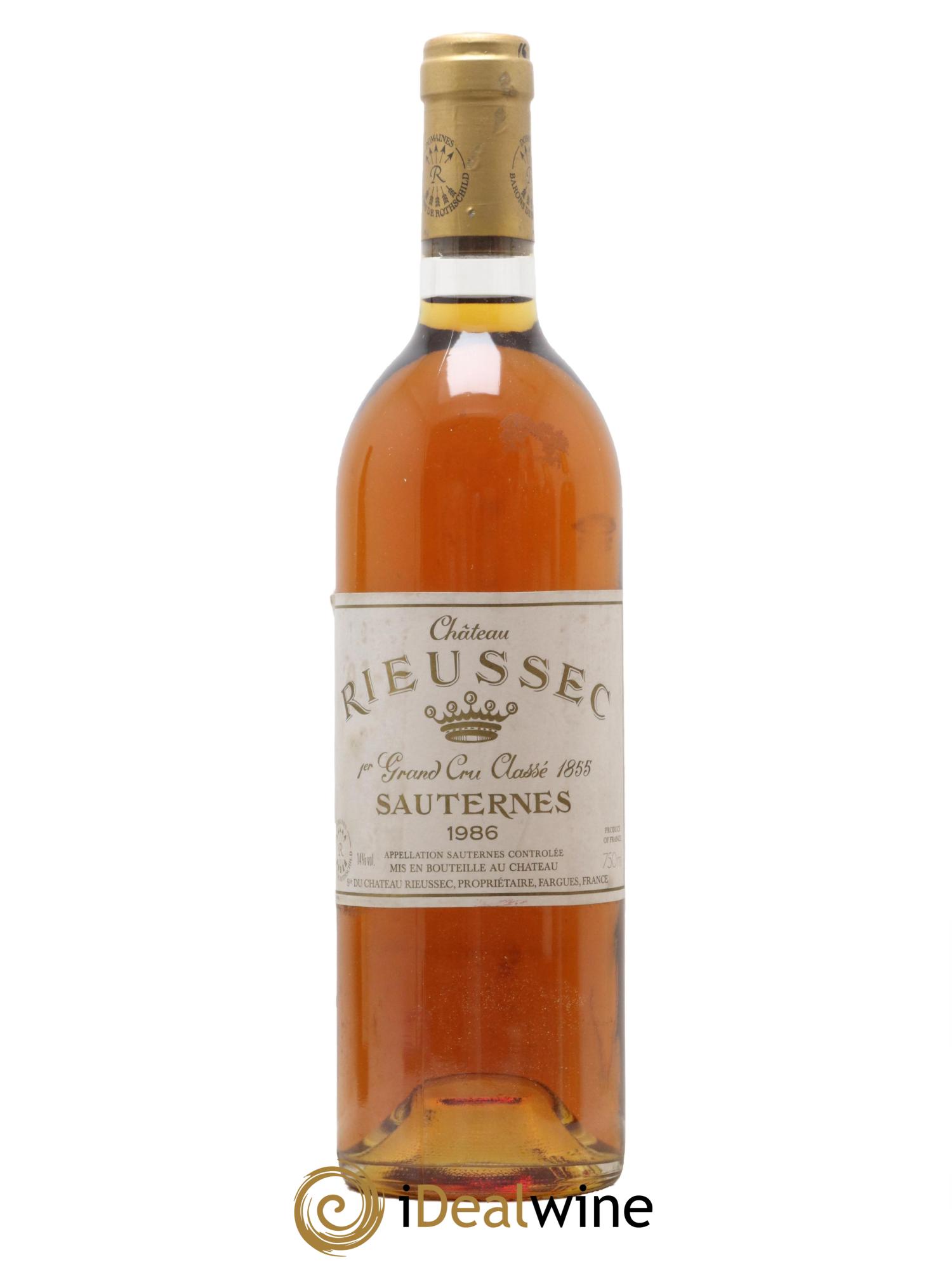 Château Rieussec 1er Grand Cru Classé 1986 - Posten von 1 Flasche - 0