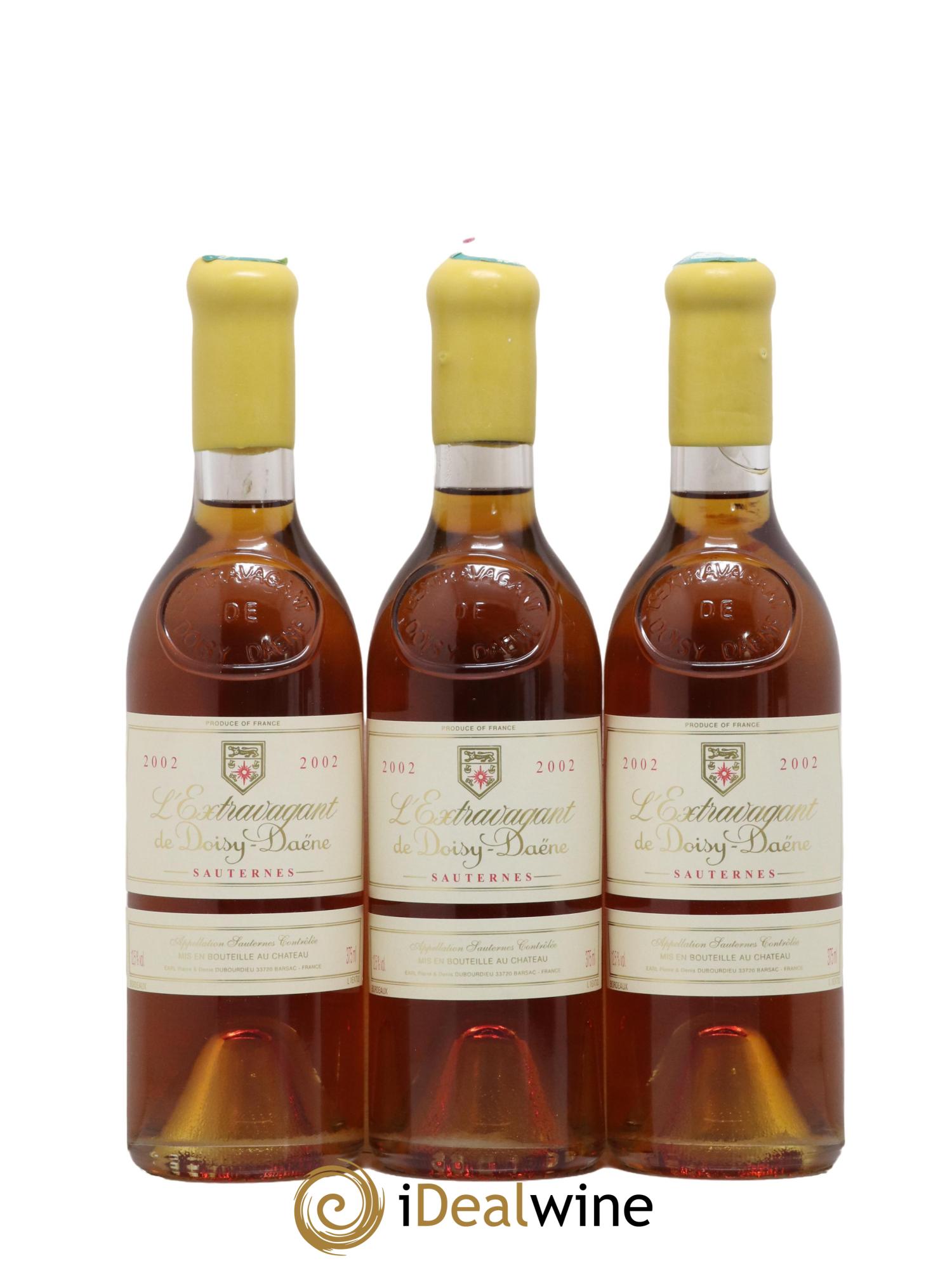 L'Extravagant de Doisy Daëne 2002 - Posten von 3 Demi-Flaschen - 0