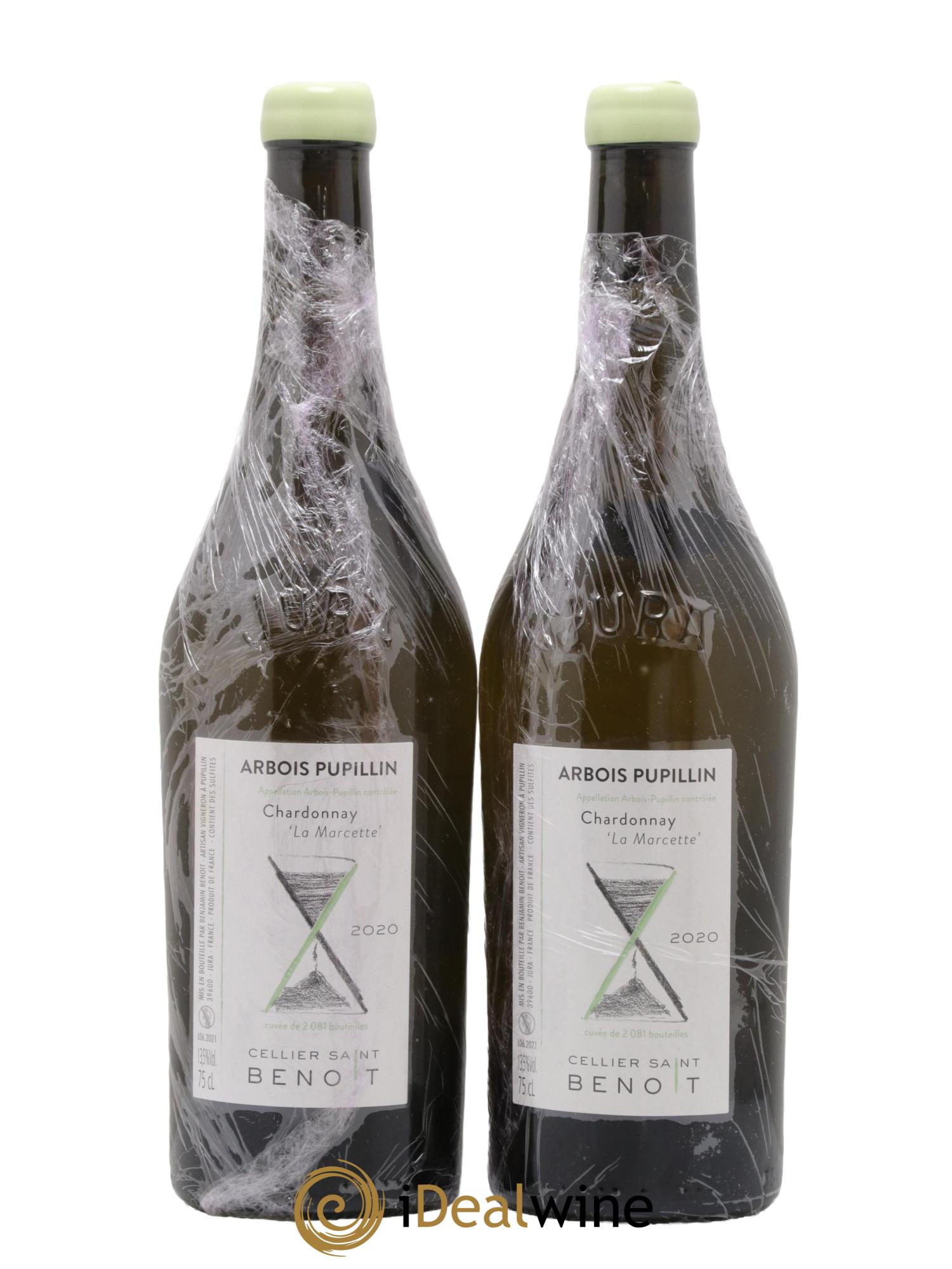 Arbois La Marcette Cellier Saint Benoît 2020 - Lot de 2 bouteilles - 0