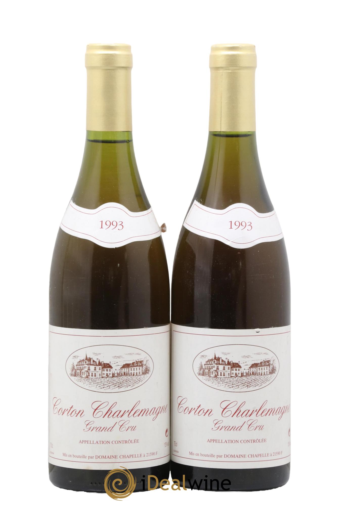 Corton-Charlemagne Grand Cru Domaine Chapelle 1993 - Lot de 2 bouteilles - 0