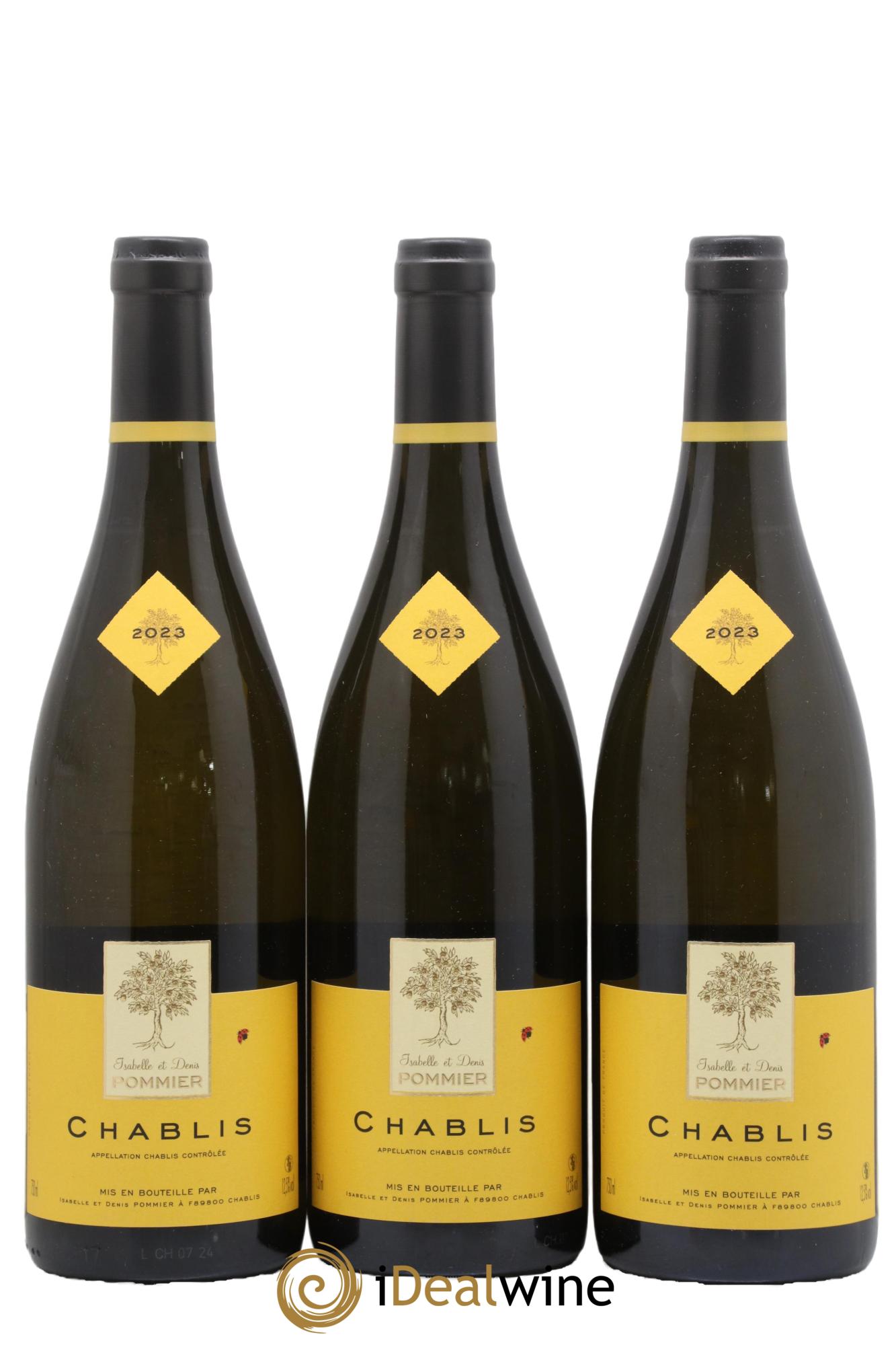 Chablis Isabelle et Denis Pommier 2023 - Lot de 3 bouteilles - 0