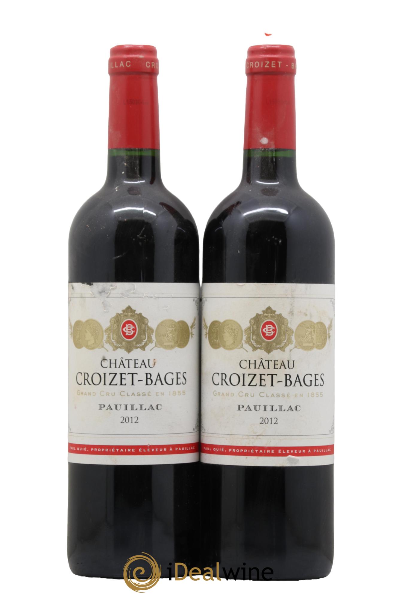 Château Croizet Bages 5ème Grand Cru Classé 2012 - Lot de 2 bouteilles - 0