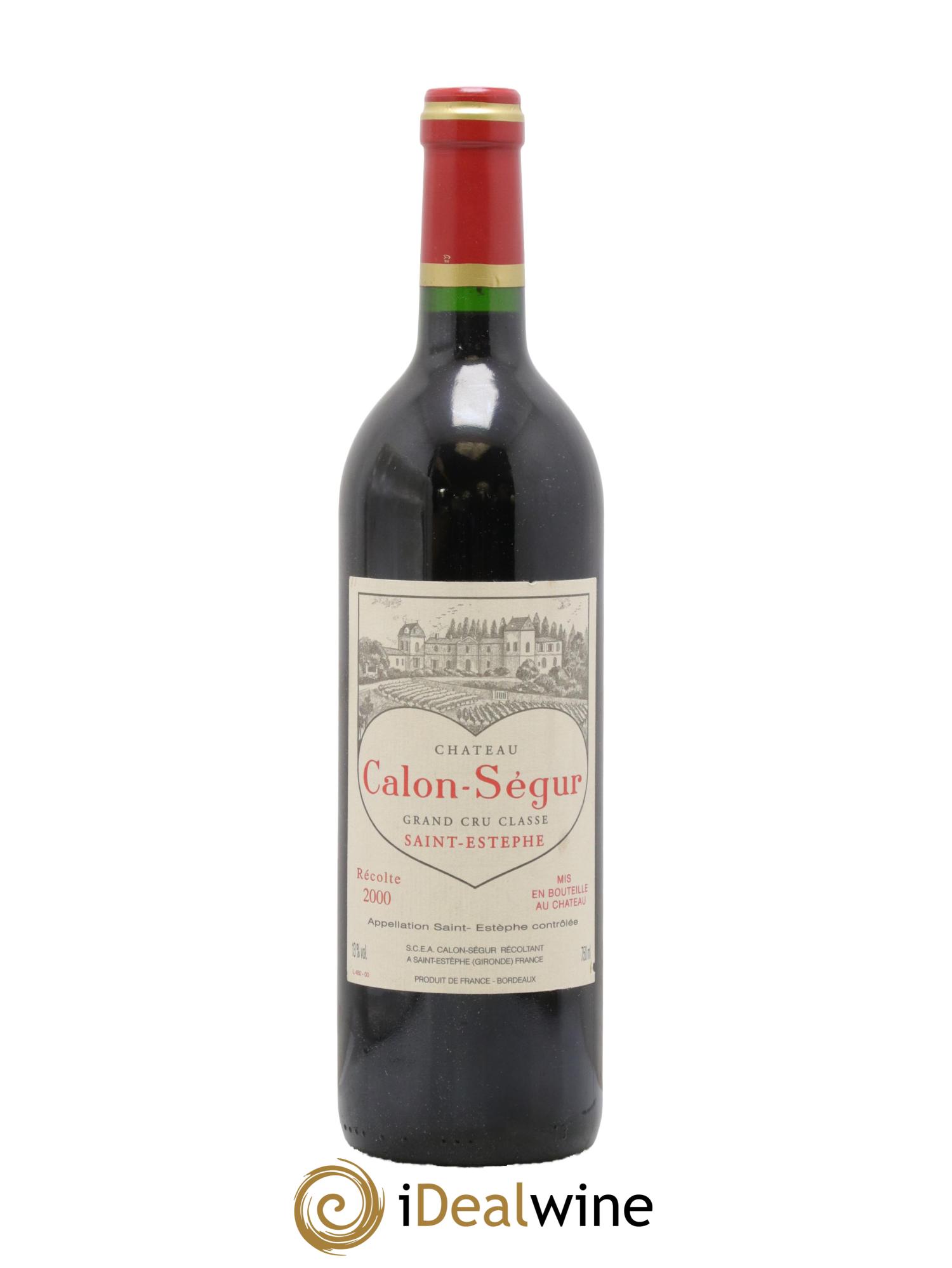 Château Calon Ségur 3ème Grand Cru Classé 2000 - Posten von 1 Flasche - 0