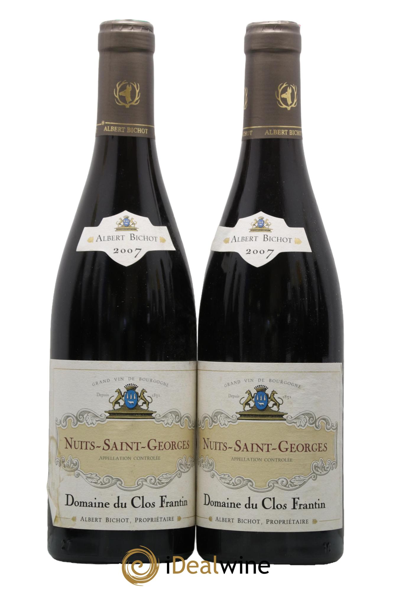 Nuits-Saint-Georges Clos Frantin - Albert Bichot 2007 - Lot de 2 bouteilles - 0