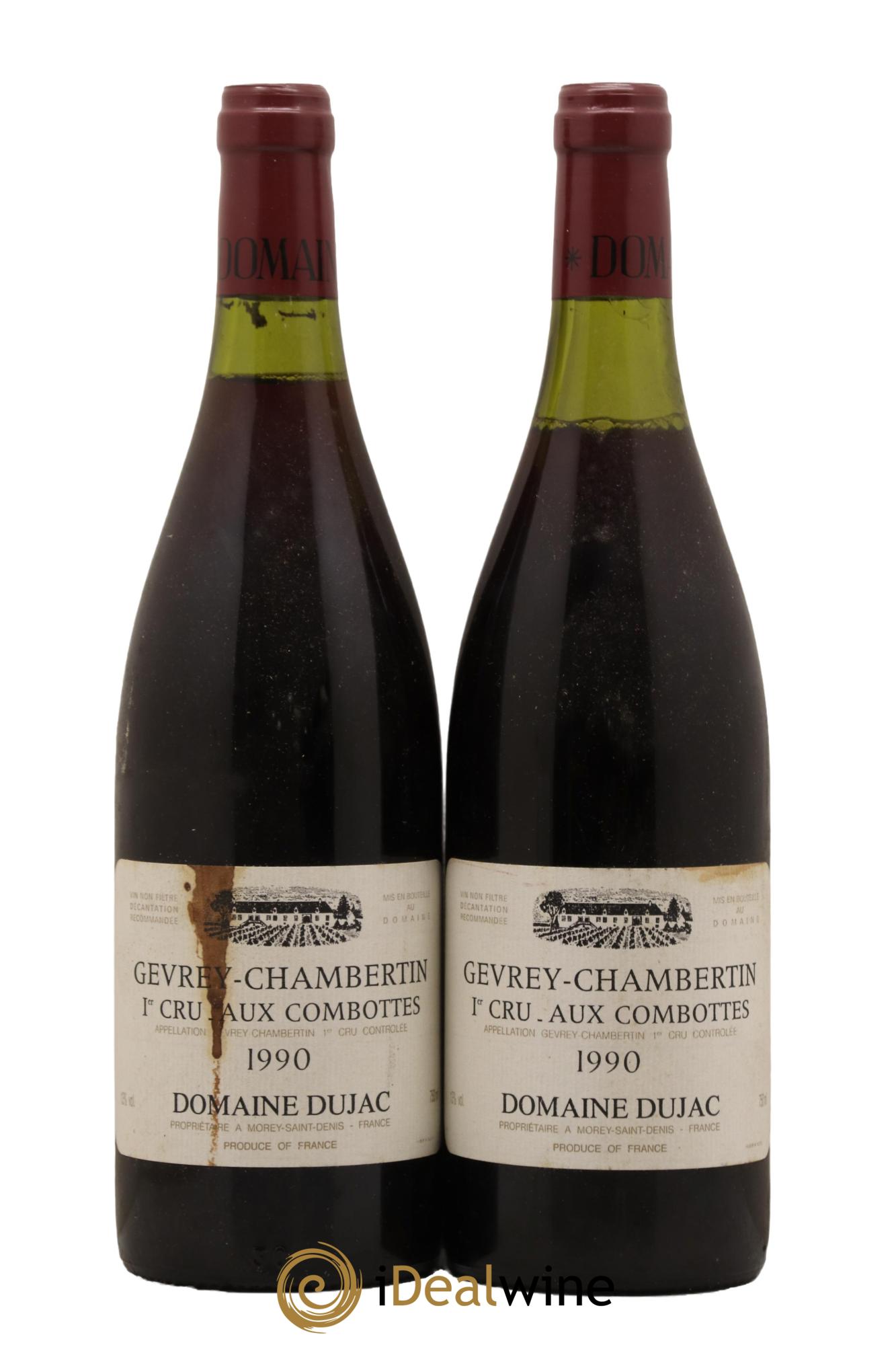 Gevrey-Chambertin 1er Cru Aux Combottes Dujac (Domaine) 1990 - Lot de 2 bouteilles - 0